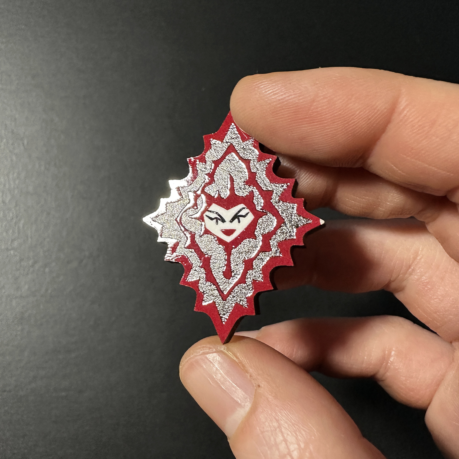 B Grade: Spiky Heart Pin
