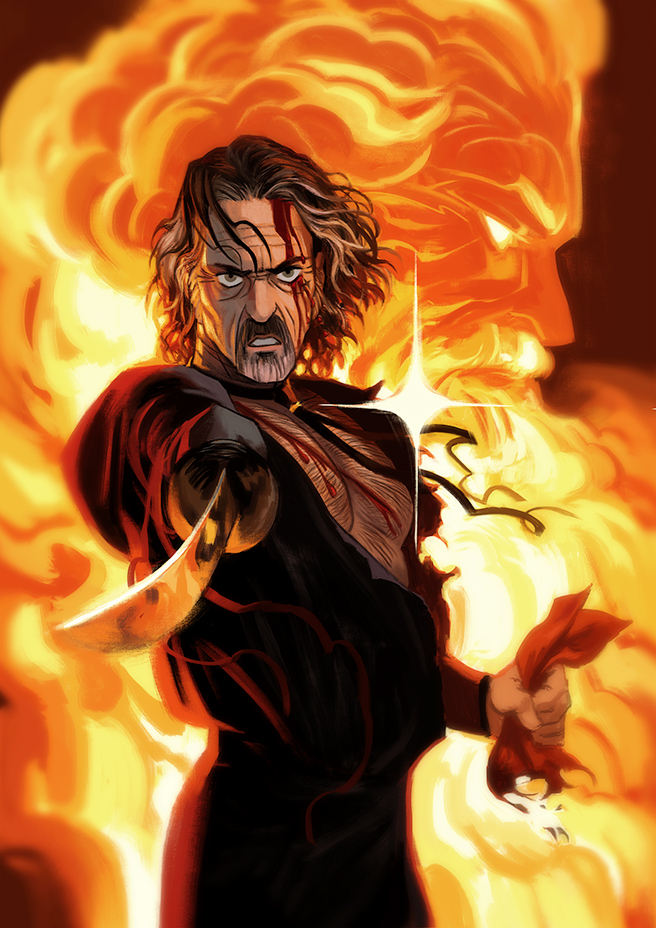 OFMD Izzy flames Print 