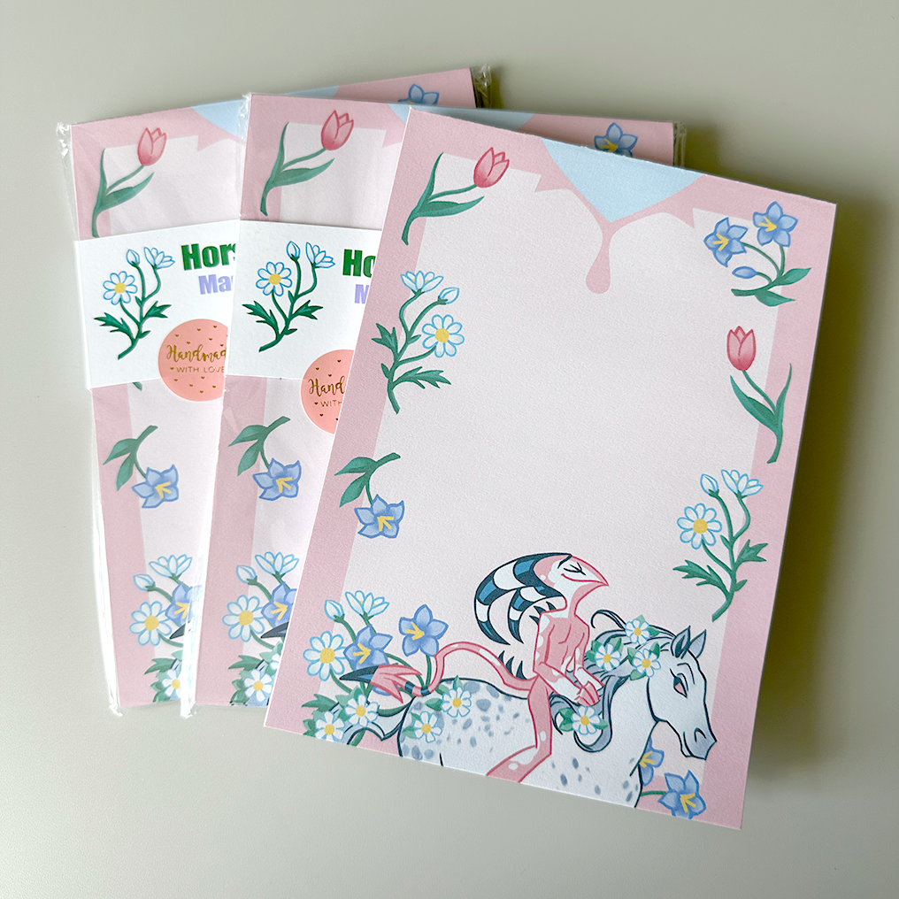 Blitzo horse magnetic notepad