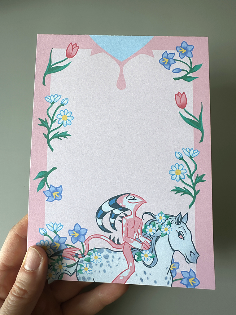 Blitzo horse magnetic notepad