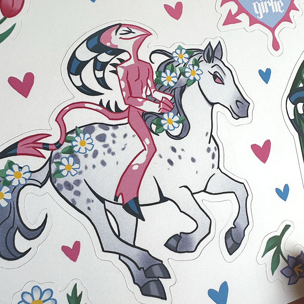 Blitzo horse Sticker Sheet 