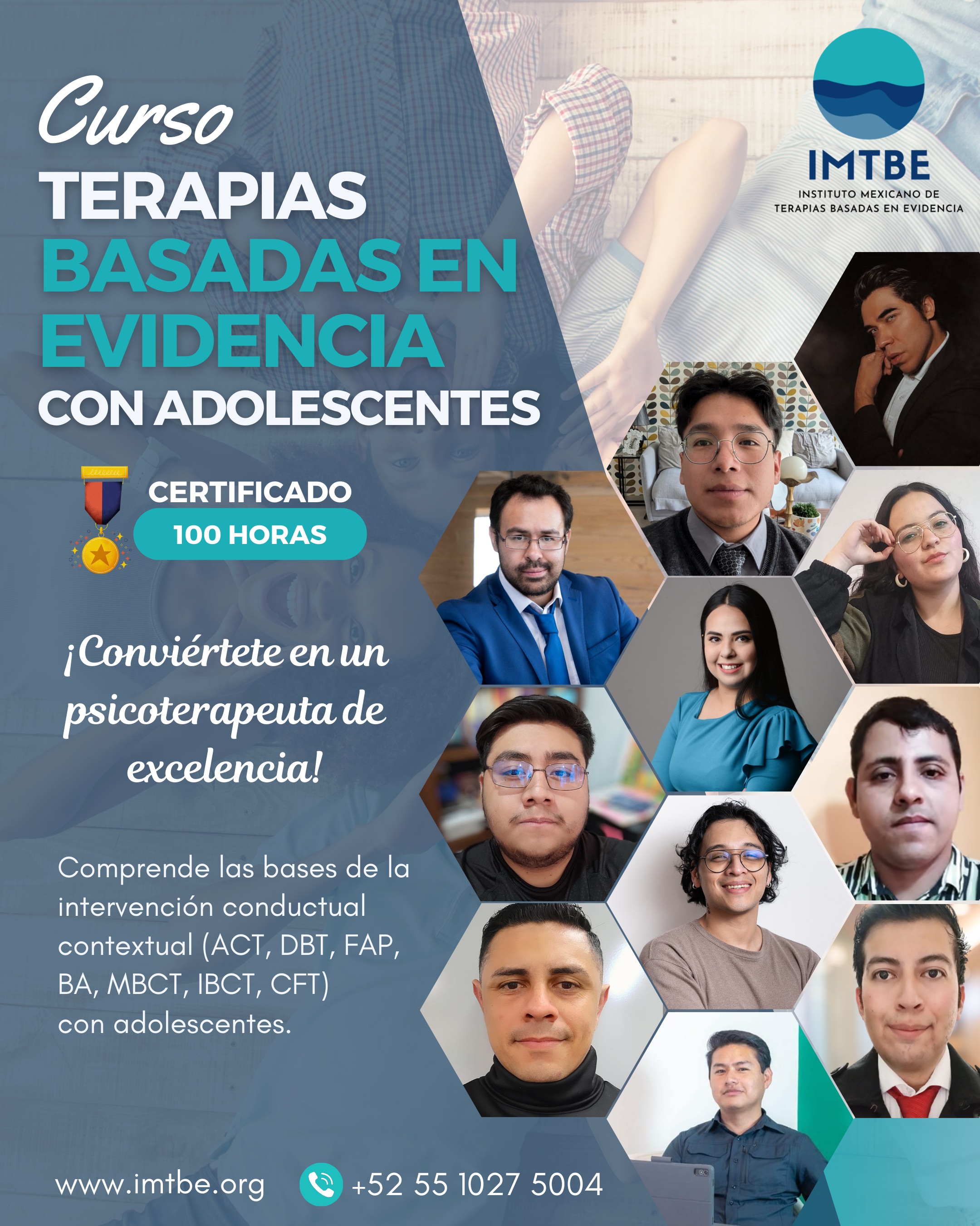 Curso Terapias Basadas en Evidencia con Adolescentes