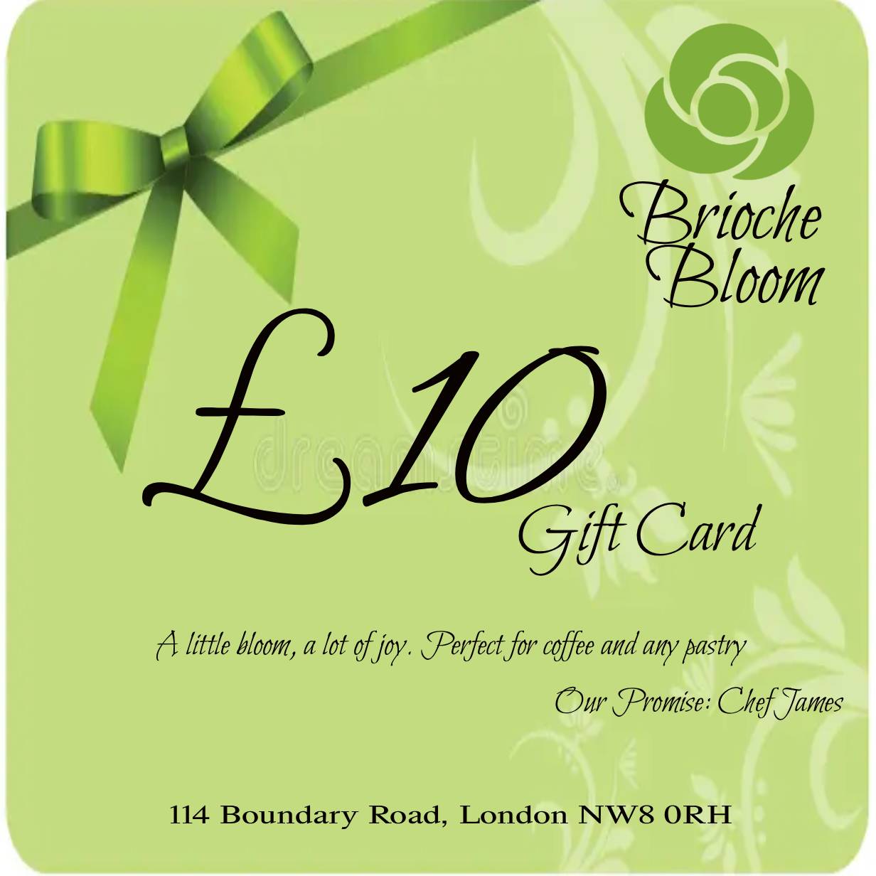 Brioche Bloom £10, £20, £50 Gift Card