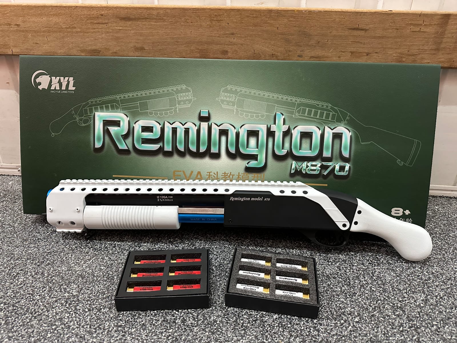 Remington M870 gel shotgun white/blue [SPF Approved]
