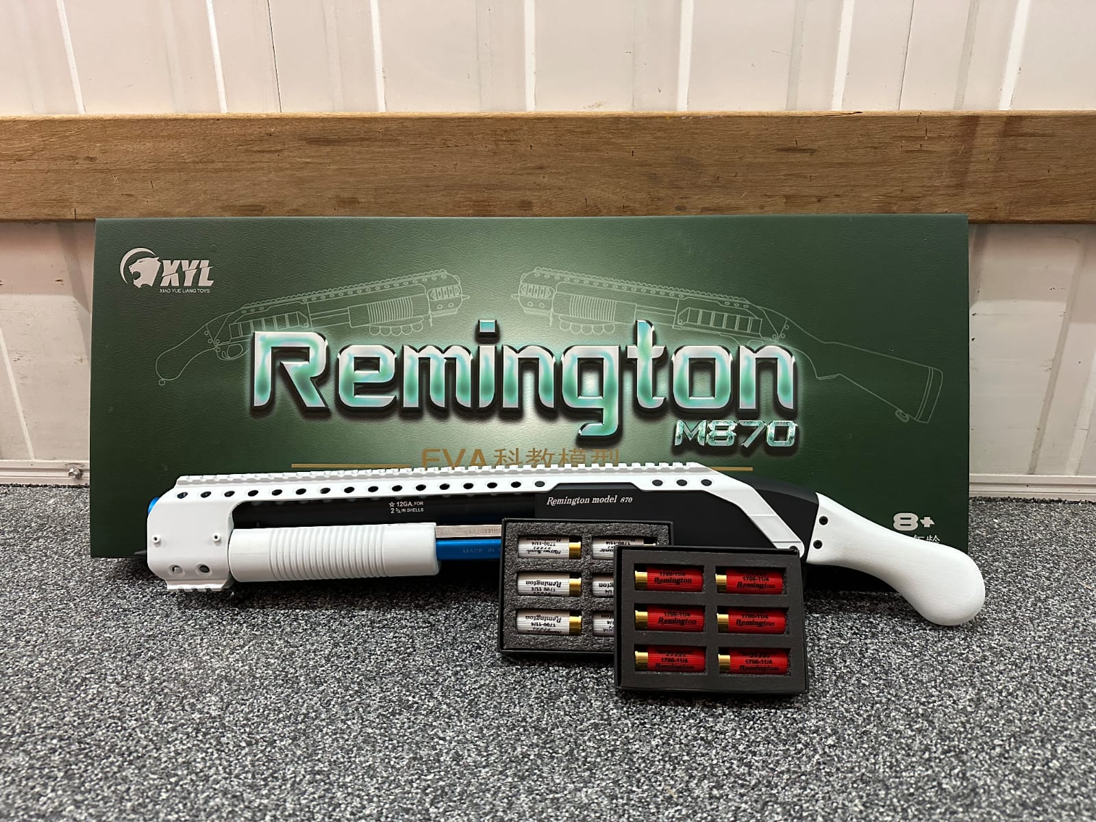 Remington M870 gel shotgun white/blue [SPF Approved]