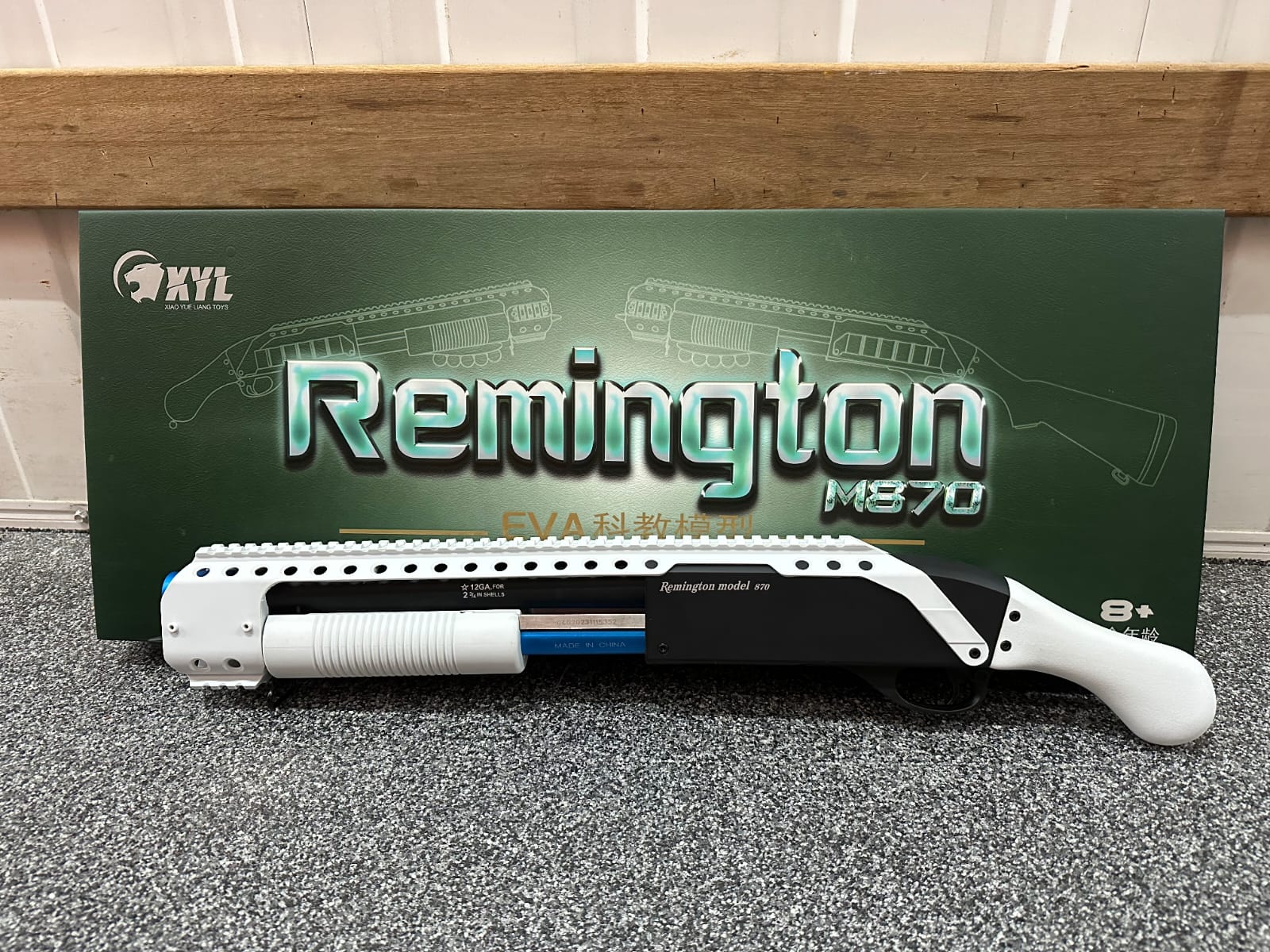 Remington M870 gel shotgun white/blue [SPF Approved]