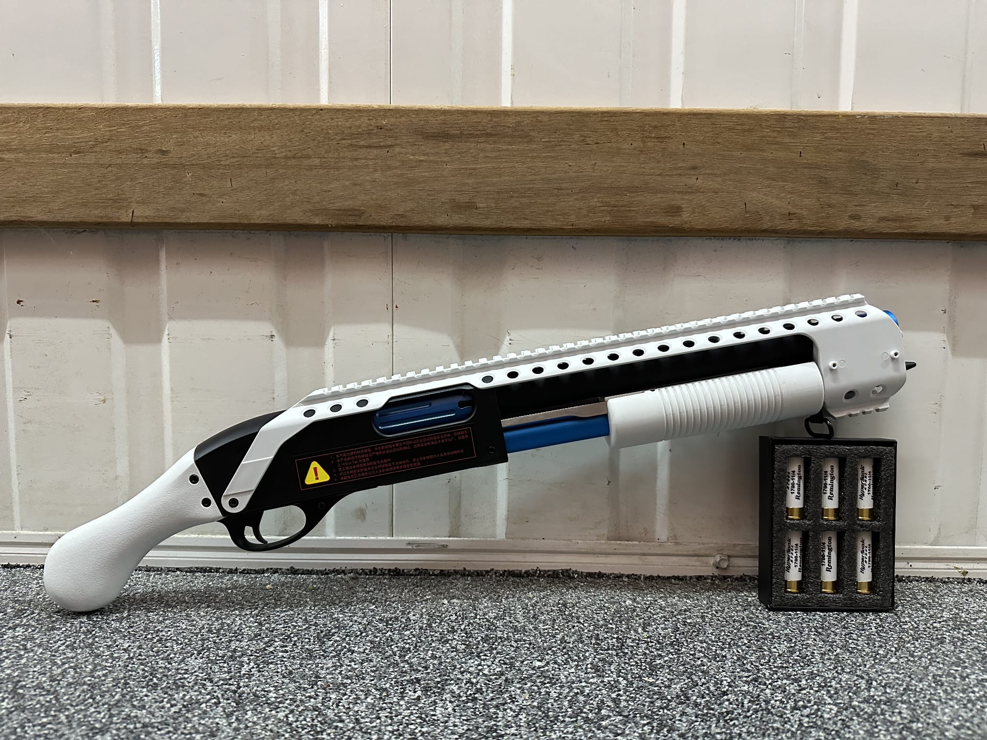 Remington M870 gel shotgun white/blue [SPF Approved]