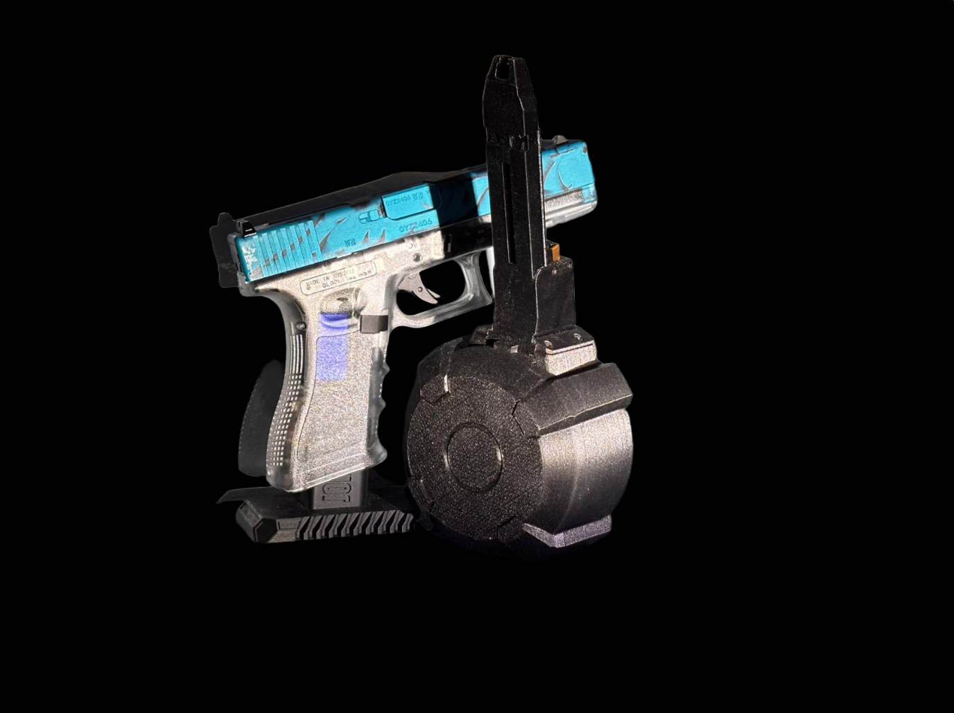 3DP G1/2/3 NIGHTINGALE DRUM MAGAZINE [SPRING LOADED]