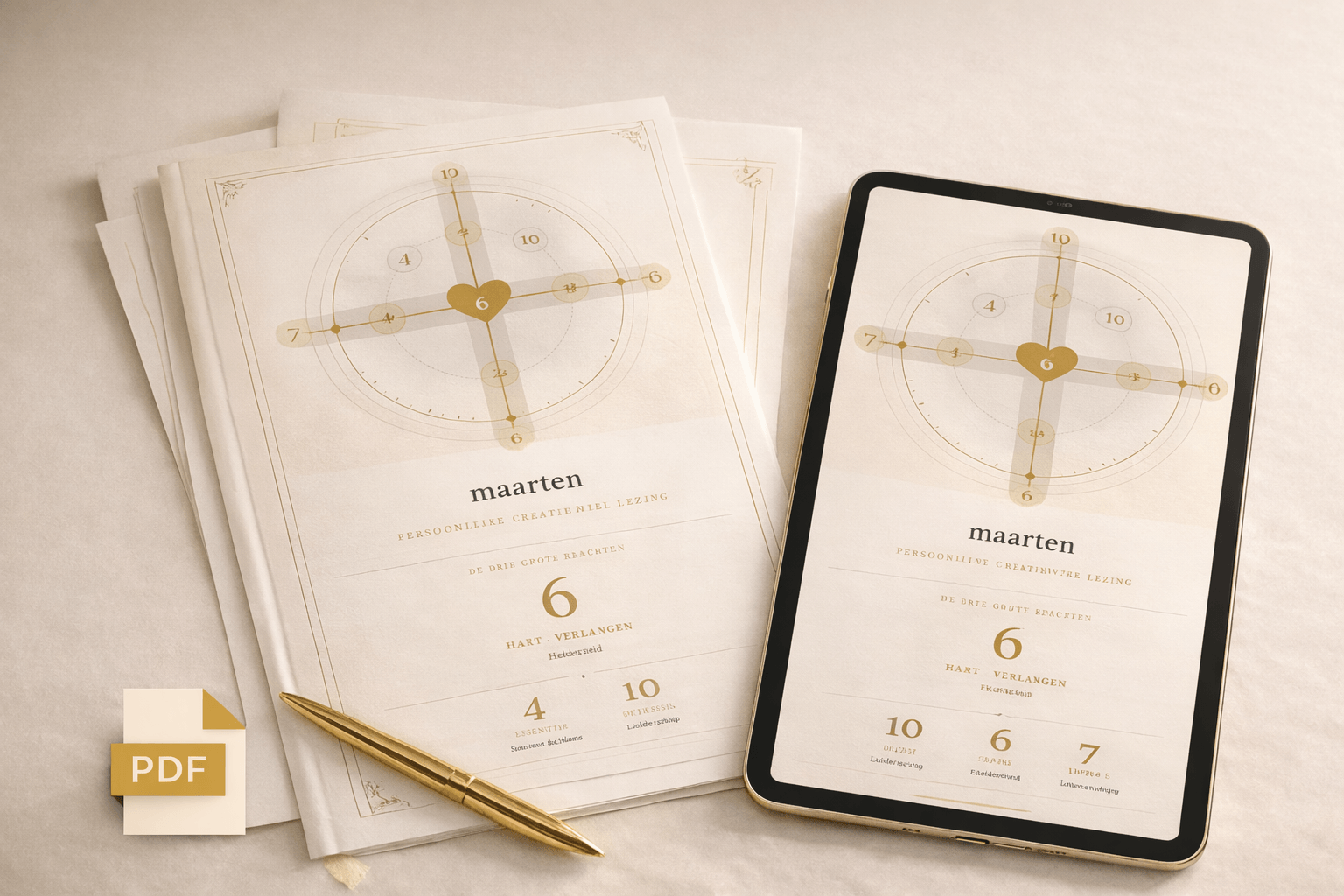 Manifesting Compass PDF Rapport + Kompaskaart