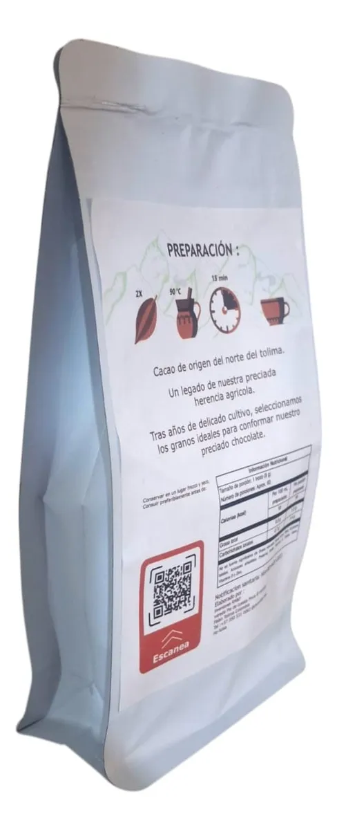100% Cacao natural Maria Luisa presentación 150 grs