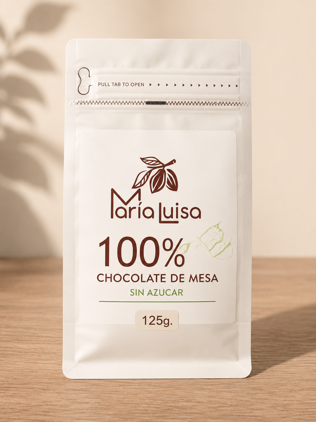 Chocolate de Mesa 100% María Luisa 125 grs