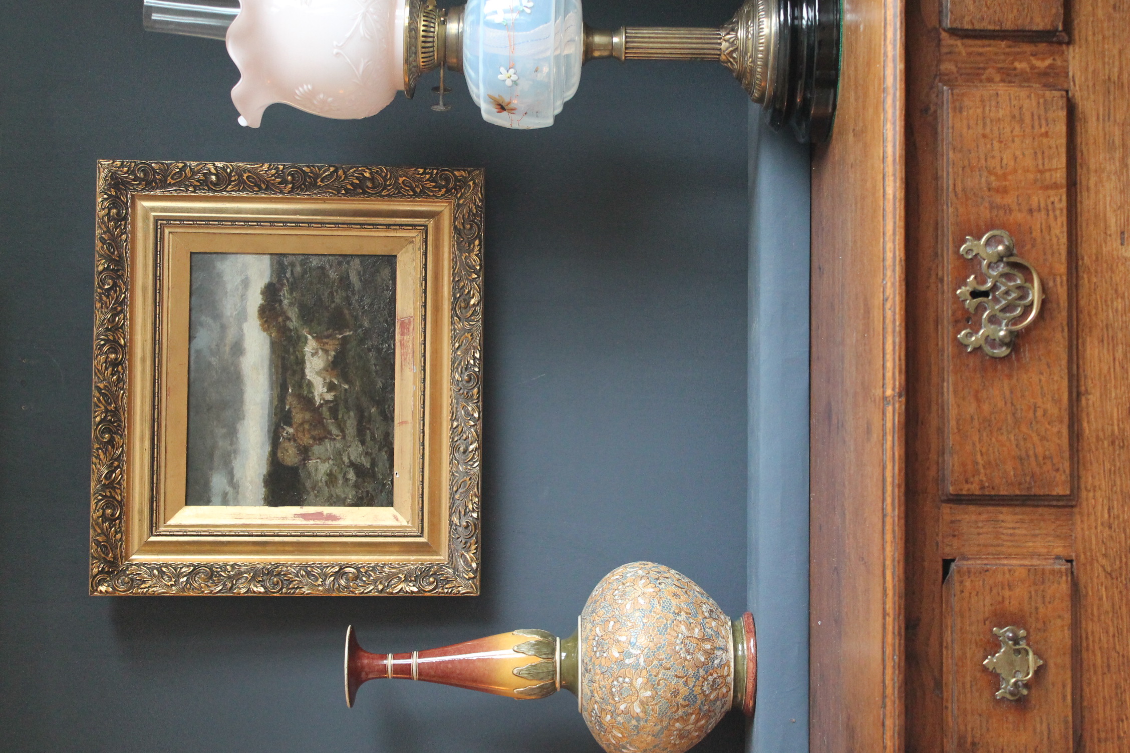 19th Century Oil on Oak panel