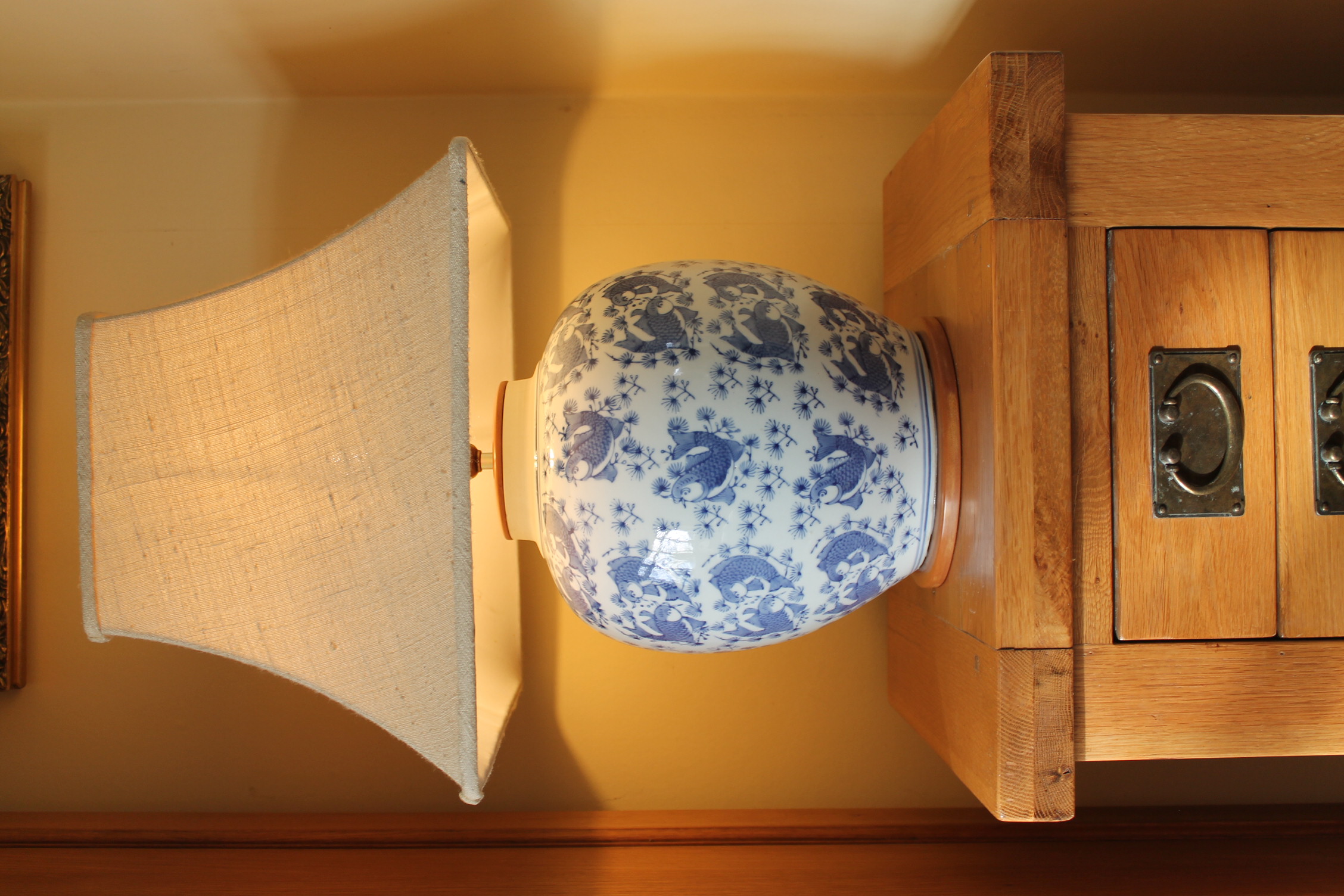 Chinese design ceramic table lamp base