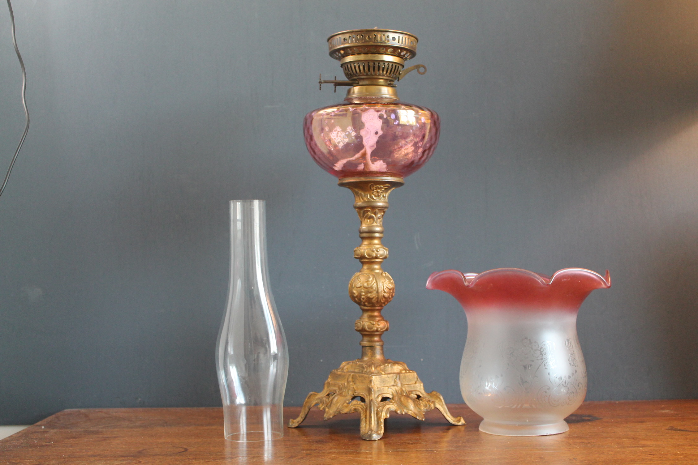 Baroque Style Oil Lamp