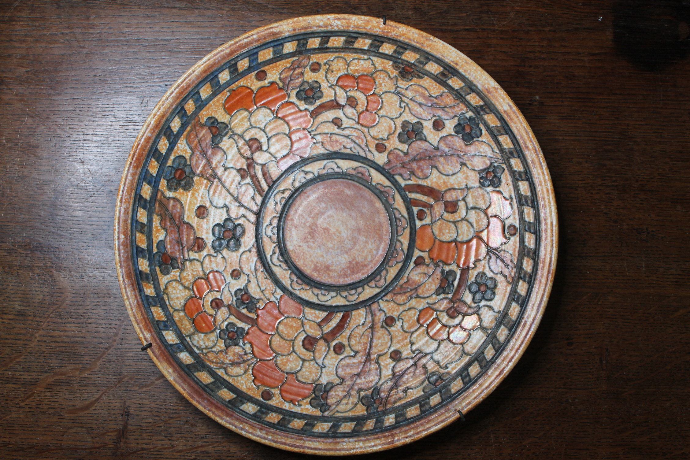 Crown Ducal ceramic charger, Charlotte Rhead