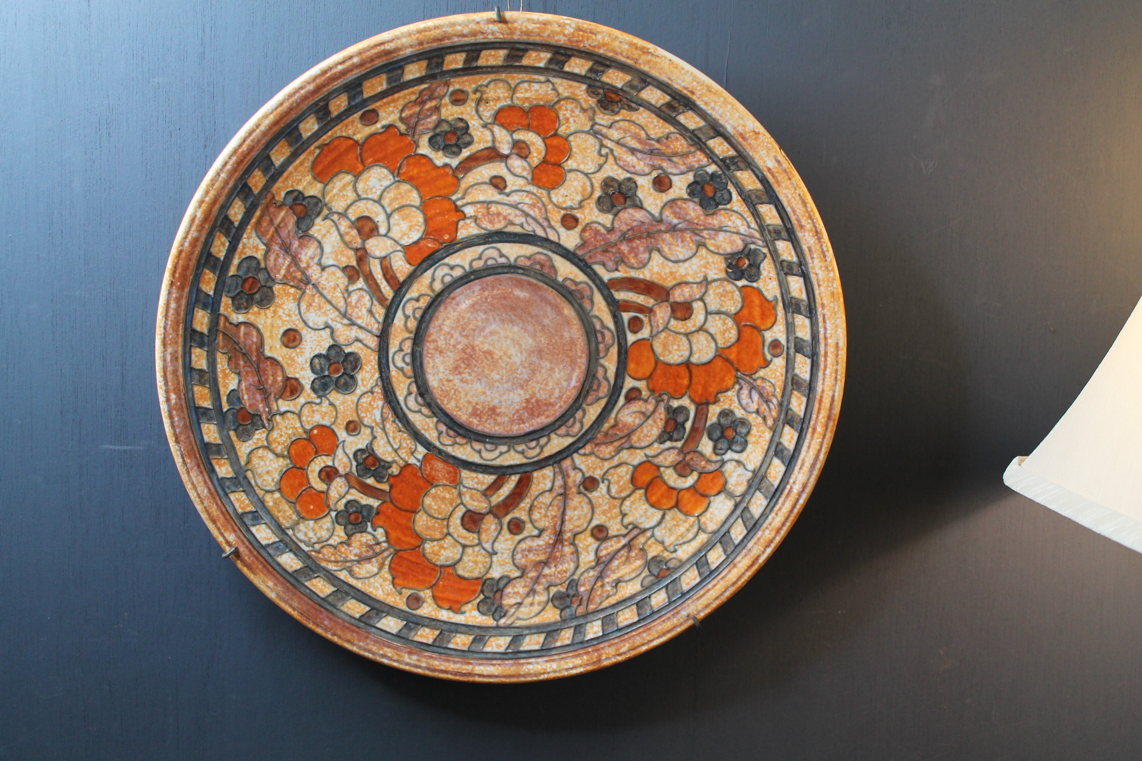 Crown Ducal ceramic charger, Charlotte Rhead