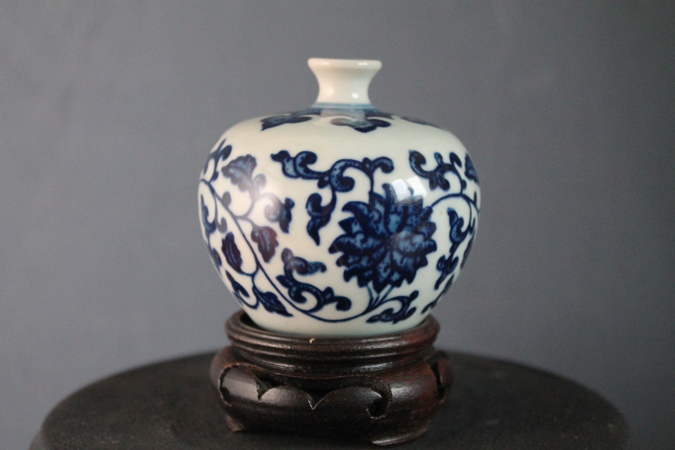 Japanese blue and white vase