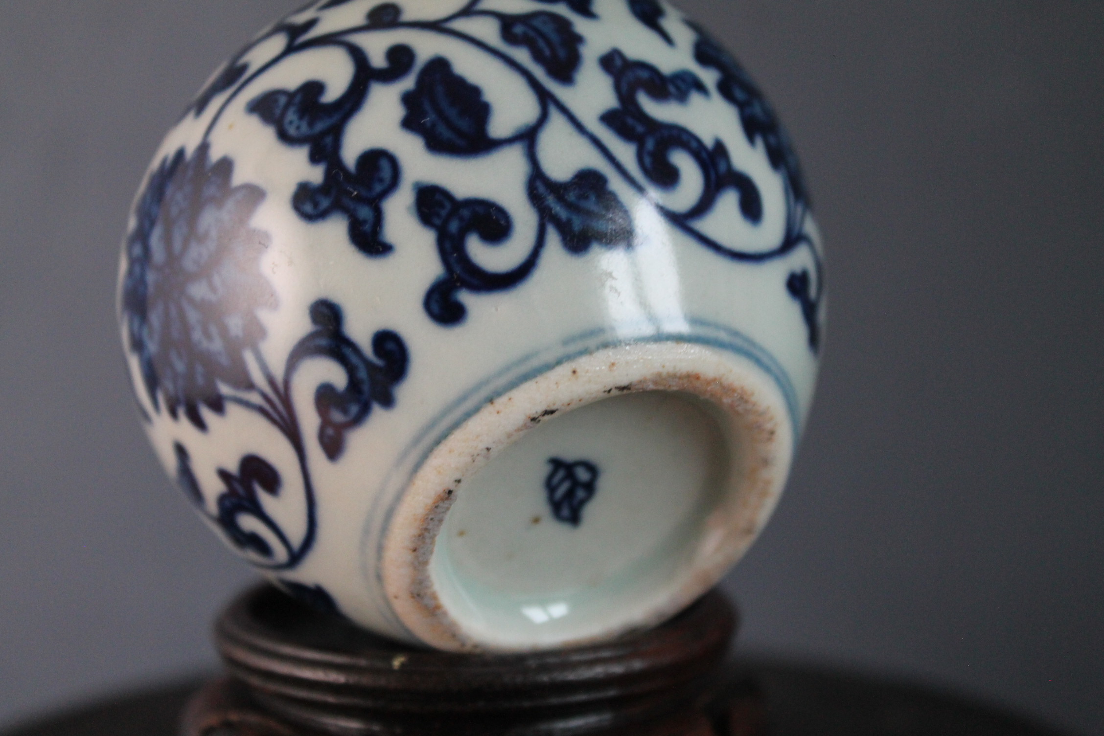 Japanese blue and white vase
