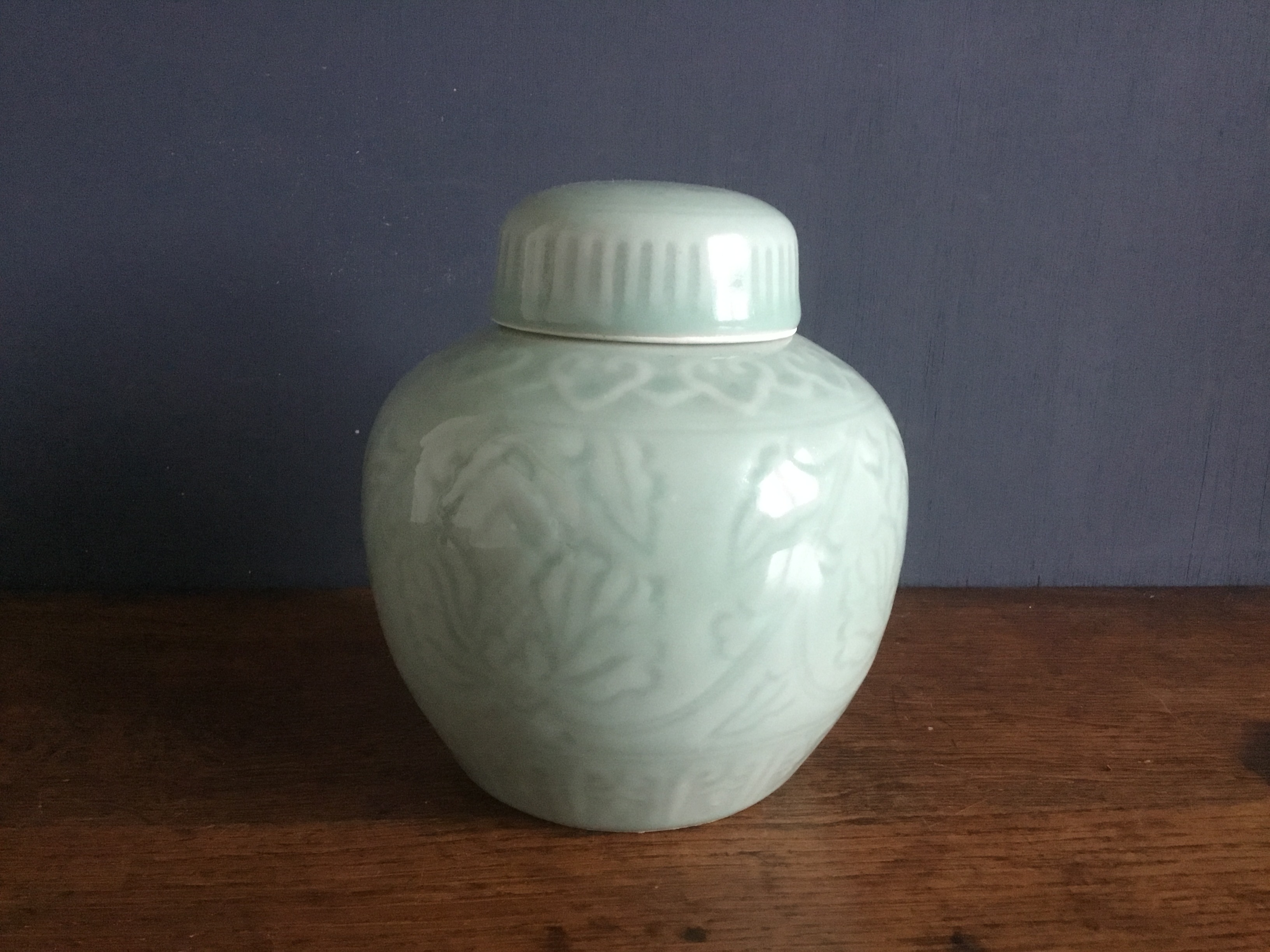 Celadon Ginger Jar 