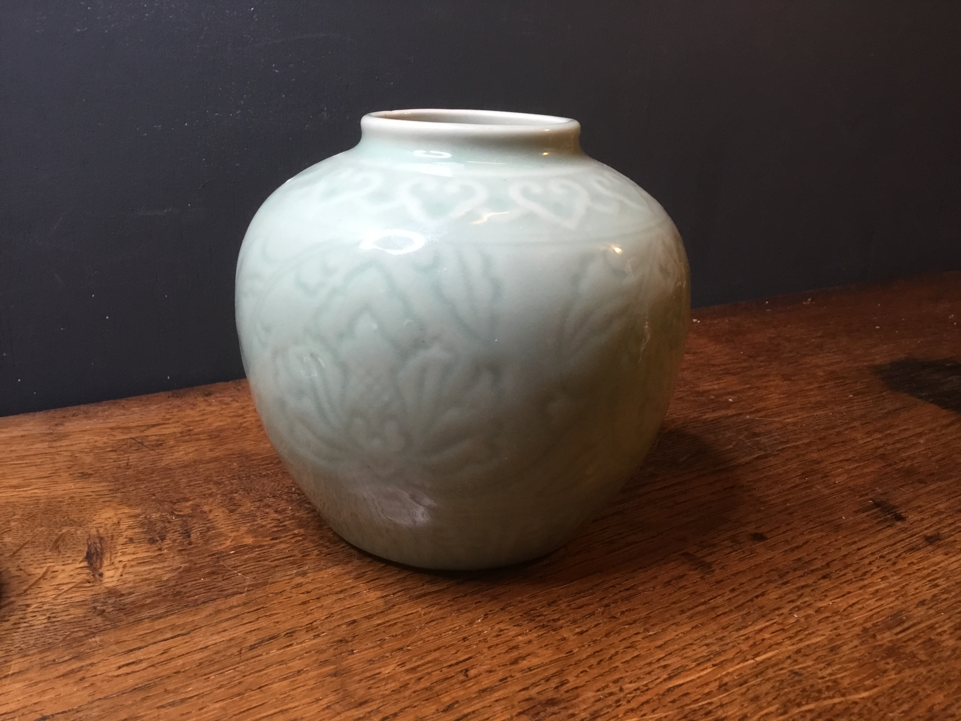 Celadon Ginger Jar 