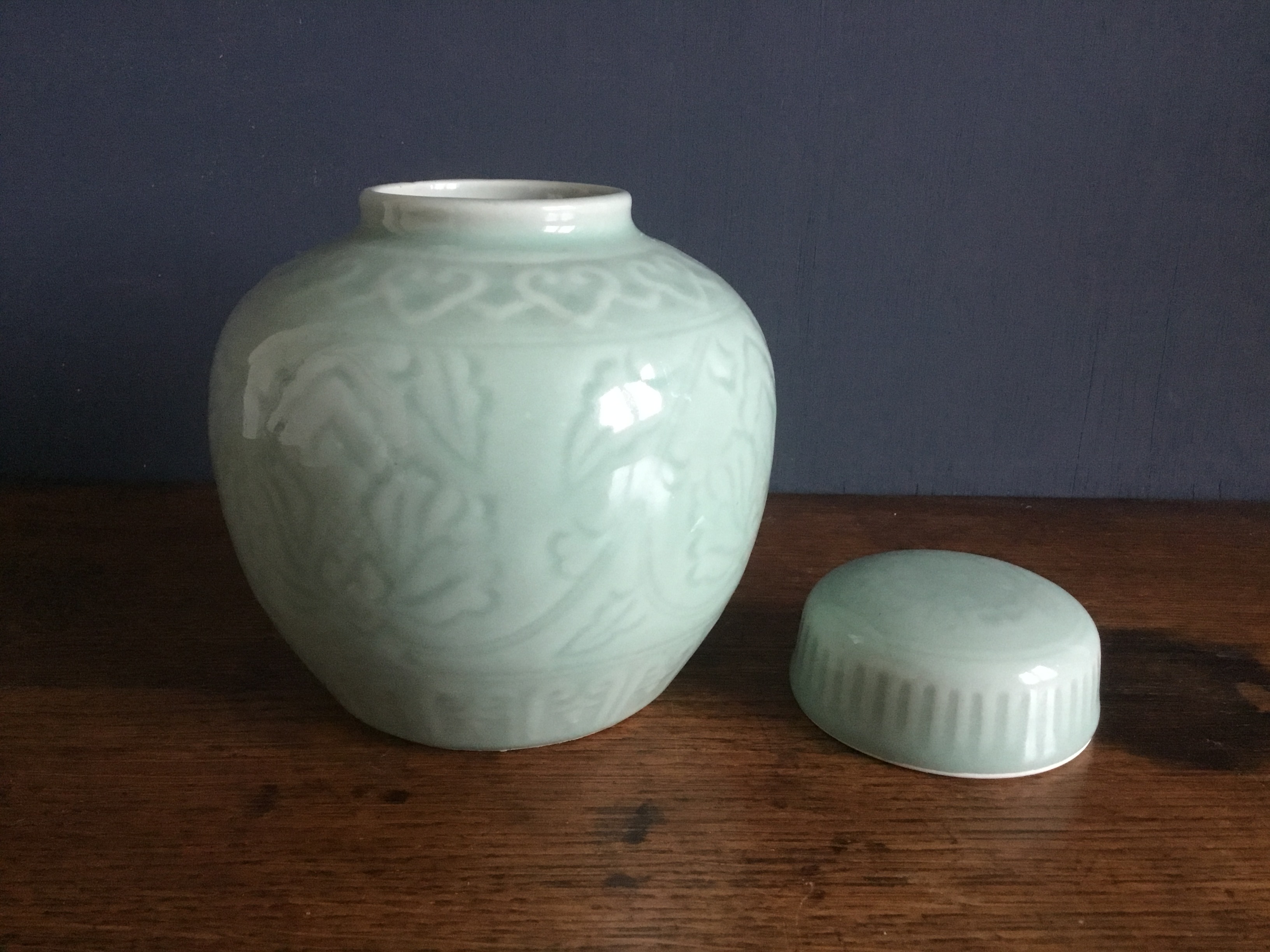 Celadon Ginger Jar 