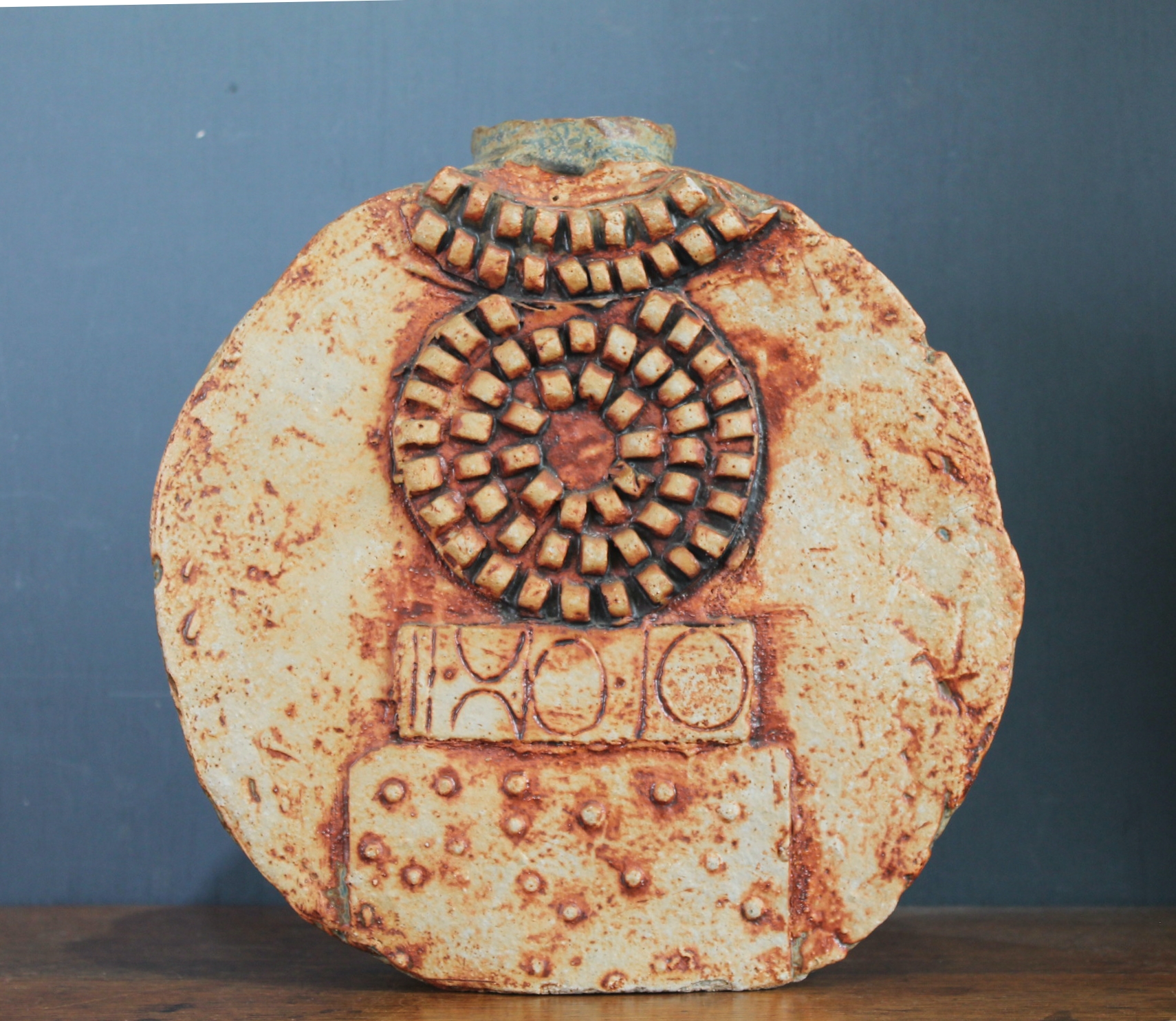 Mid century brutalist ceramic vase