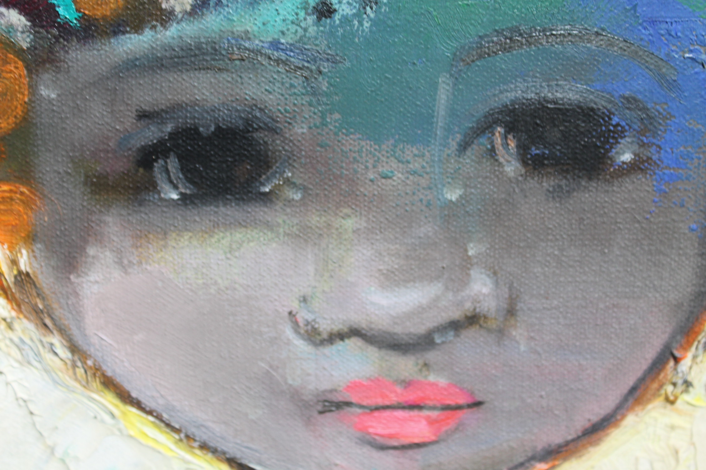 Tresna Suryawan. Original oil on canvas