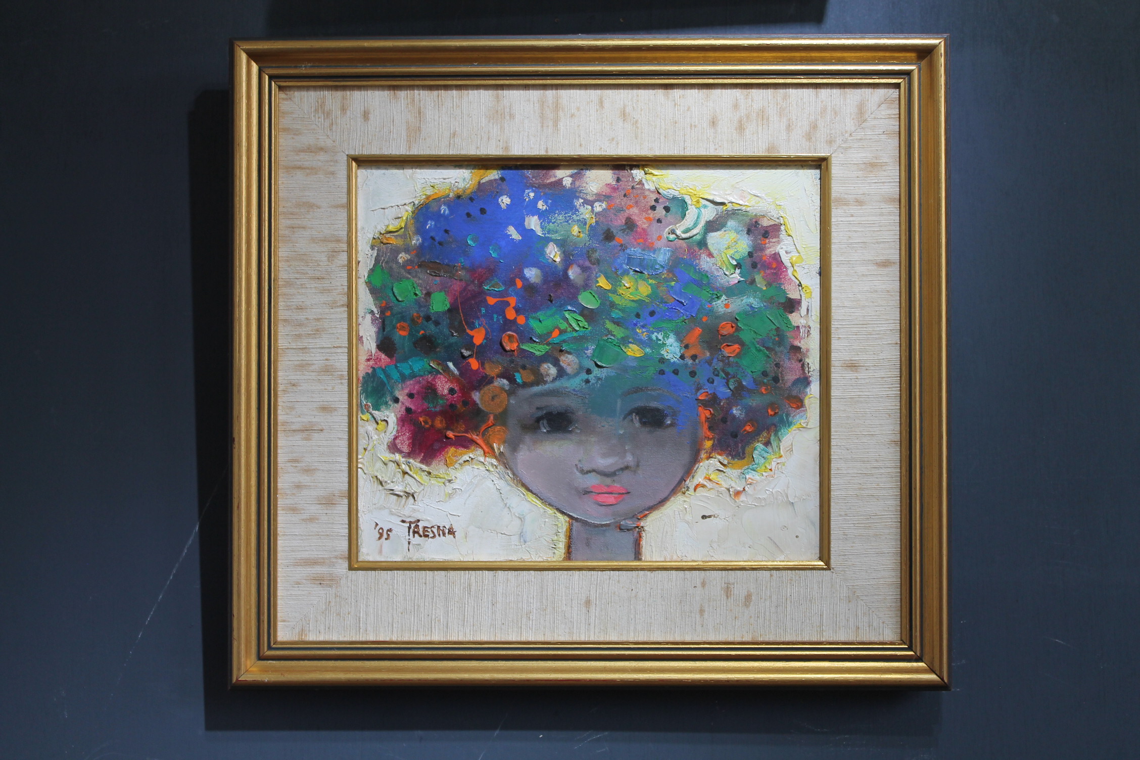 Tresna Suryawan. Original oil on canvas