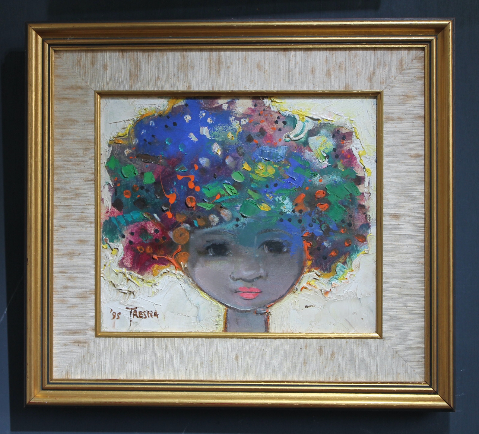 Tresna Suryawan. Original oil on canvas