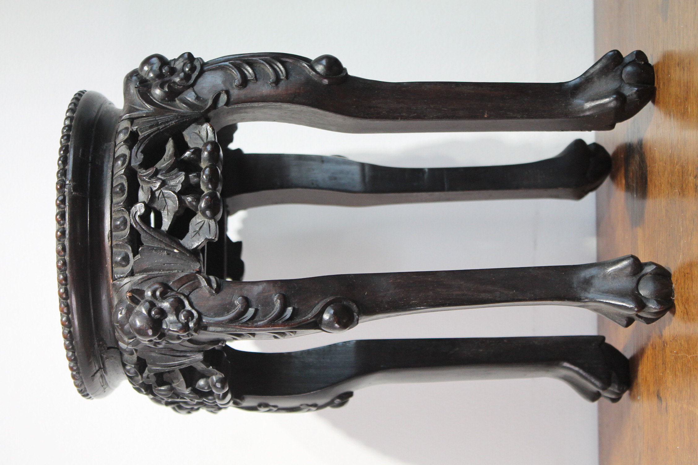 Chinese Rosewood Jardiniere Stand
