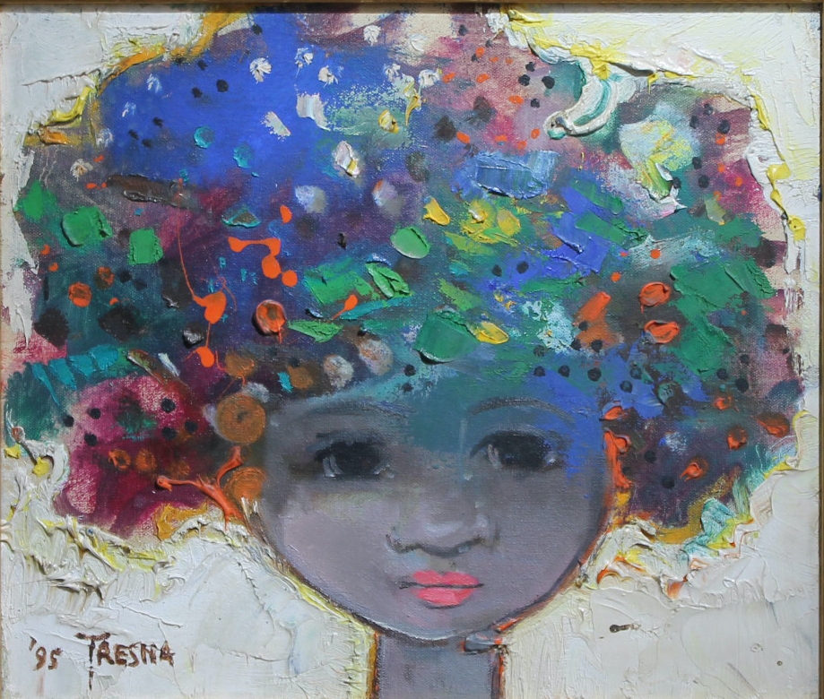 Tresna Suryawan. Original oil on canvas