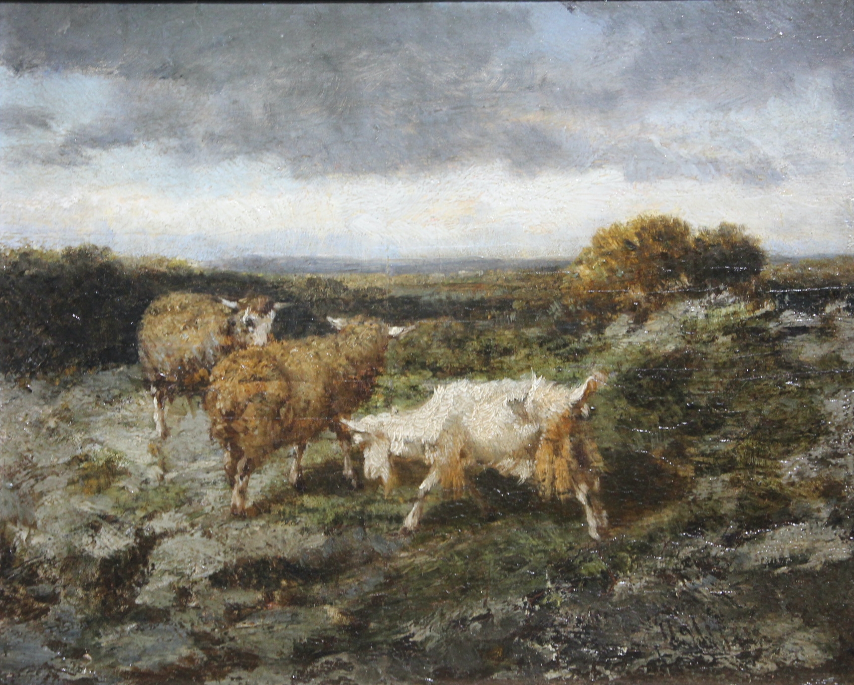 19th Century Oil on Oak panel