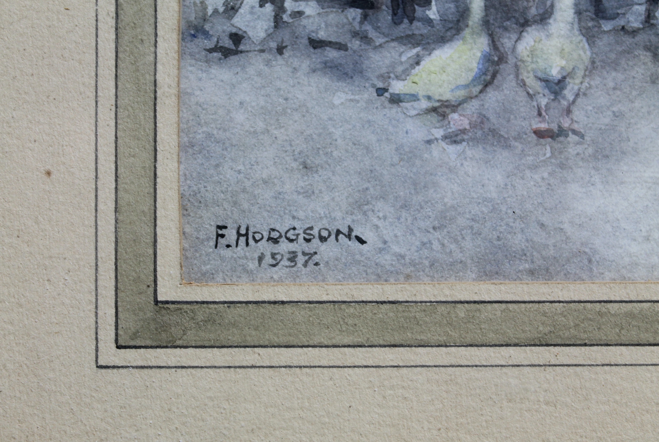 F. Hodgson Watercolour