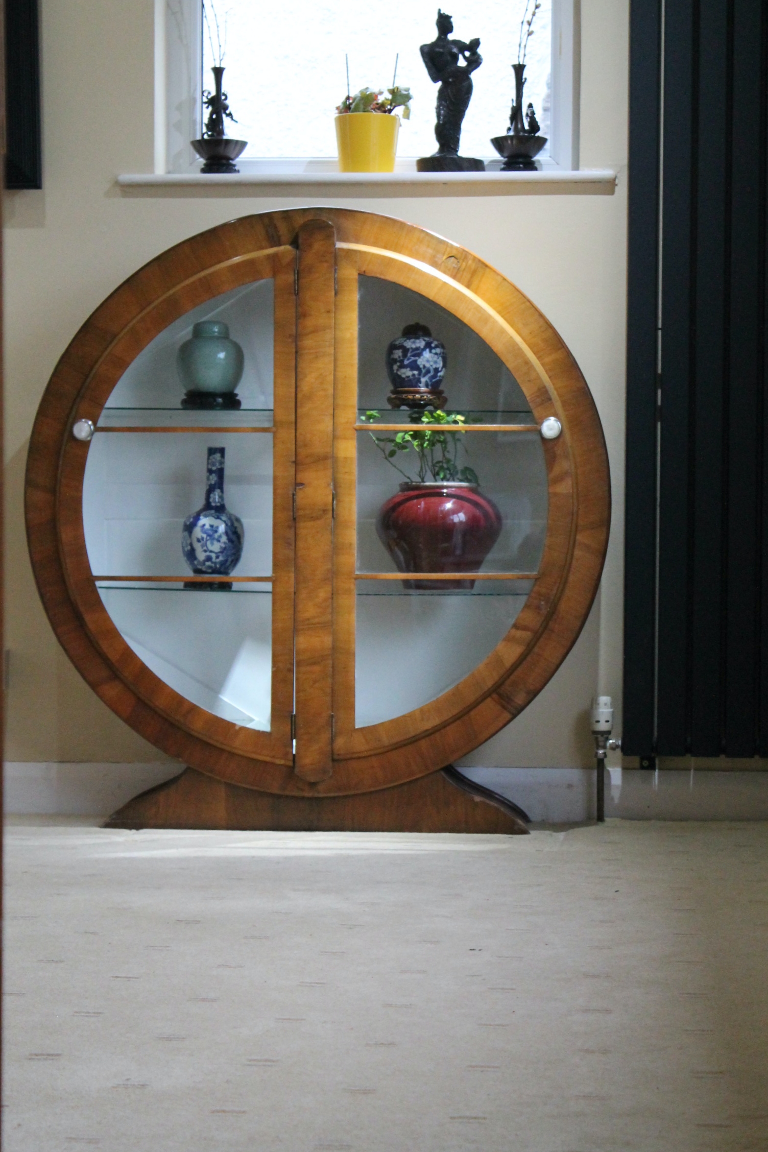 Art Deco circular display cabinet