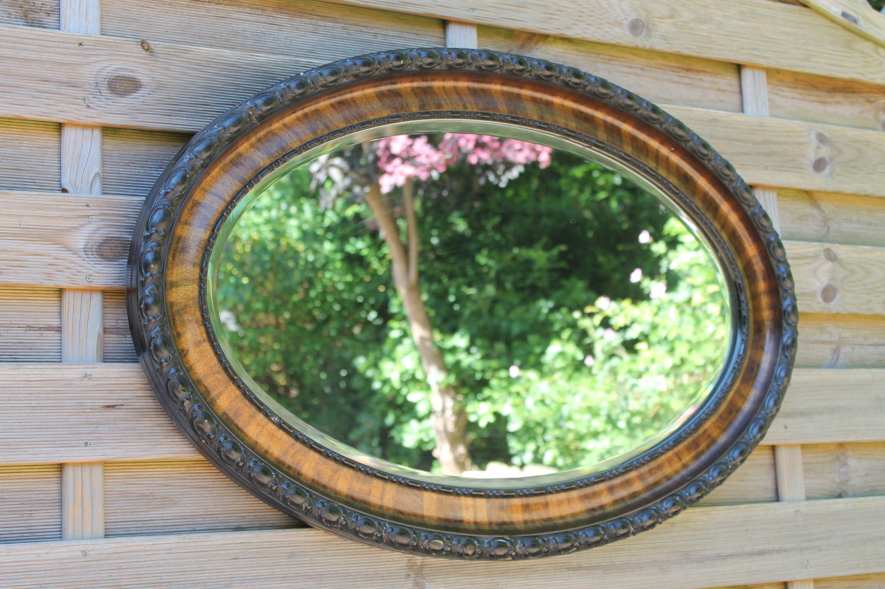 Edwardian Oval Wall Mirror