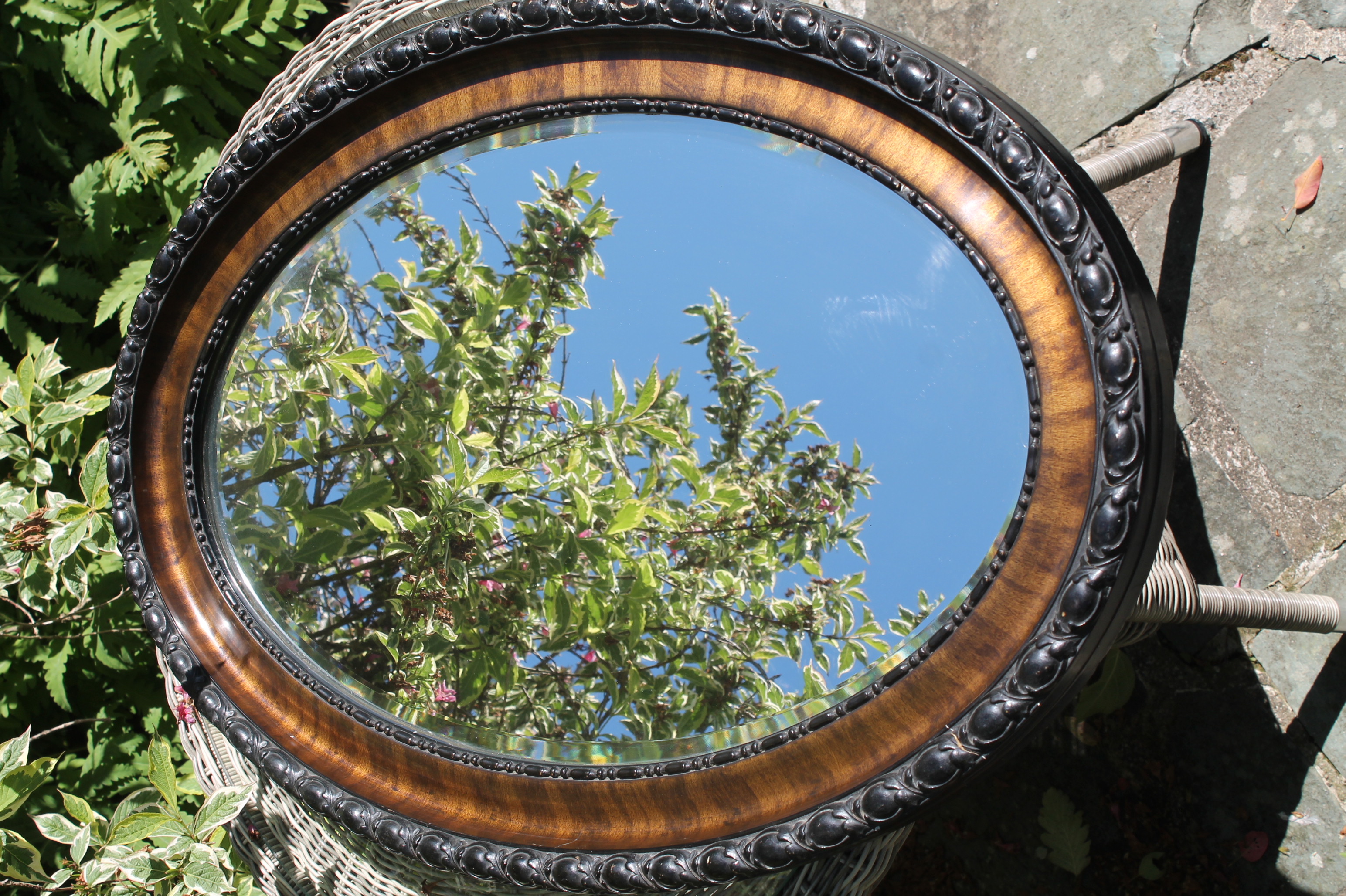 Edwardian Oval Wall Mirror
