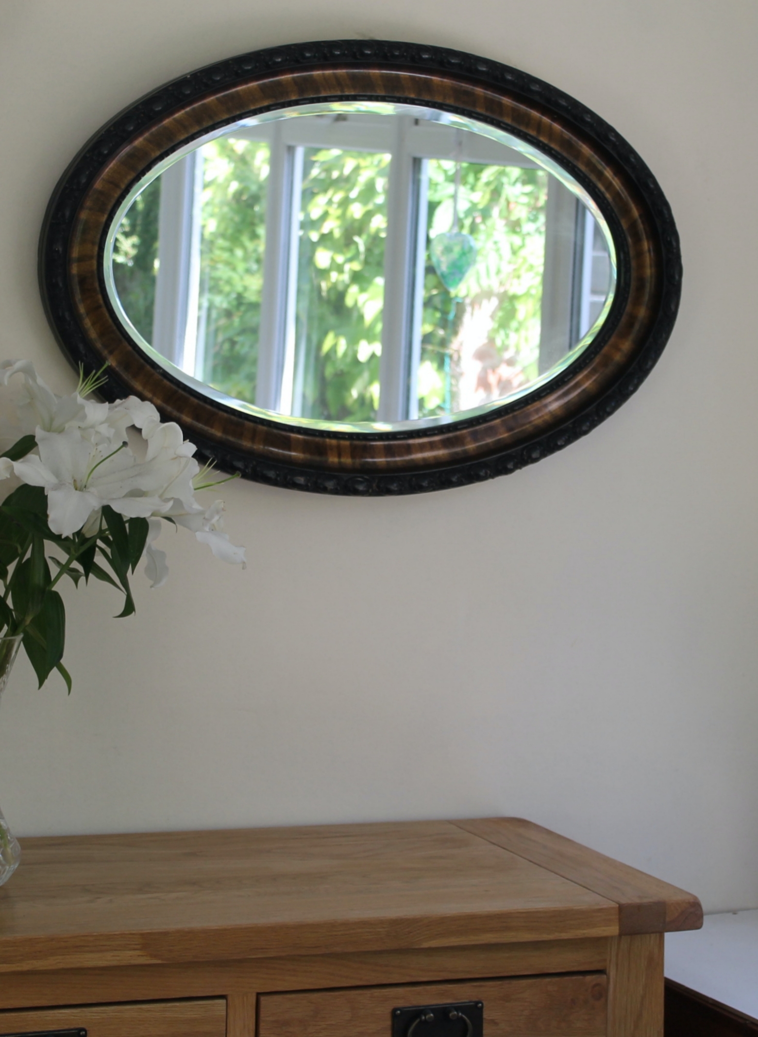 Edwardian Oval Wall Mirror