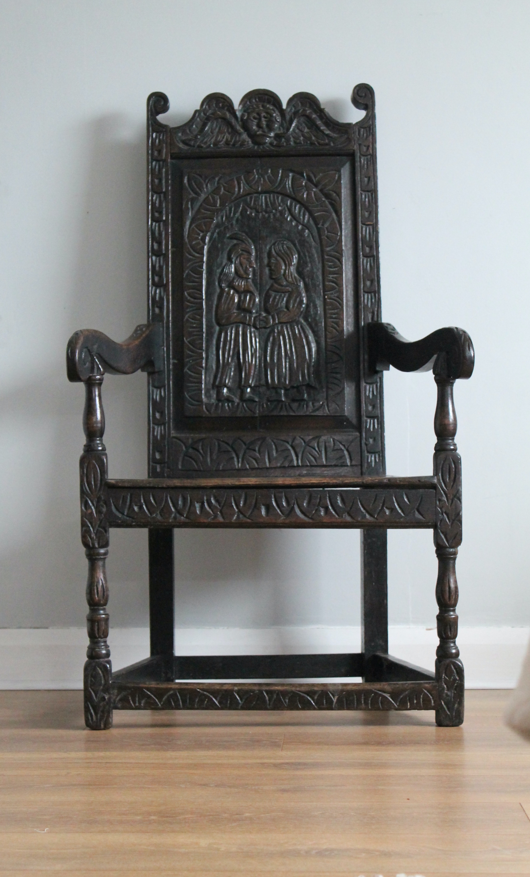 17th Century Oak Arm Chair