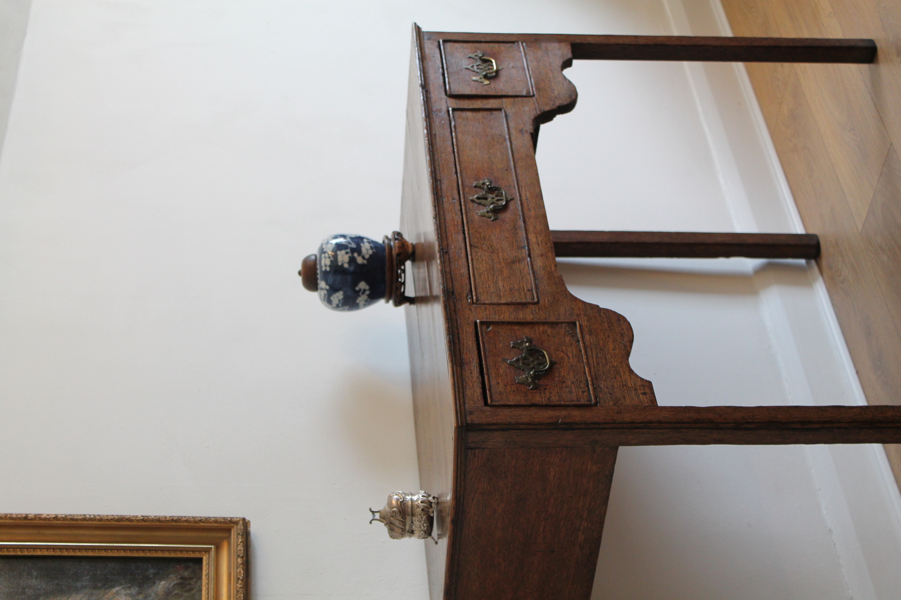 Antique Georgian period Oak Lowboy / desk