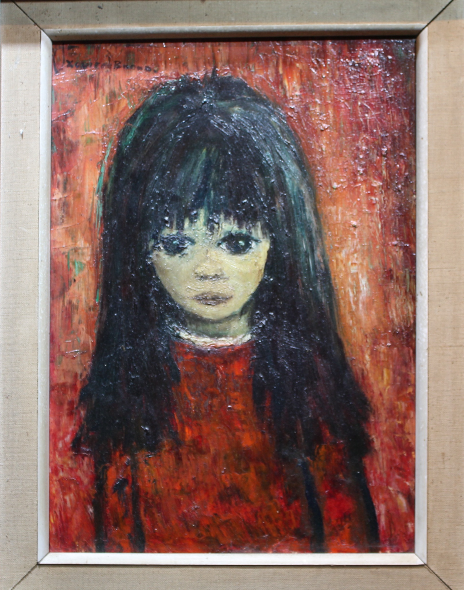 Xavier Bueno Oil on Board (Attr)