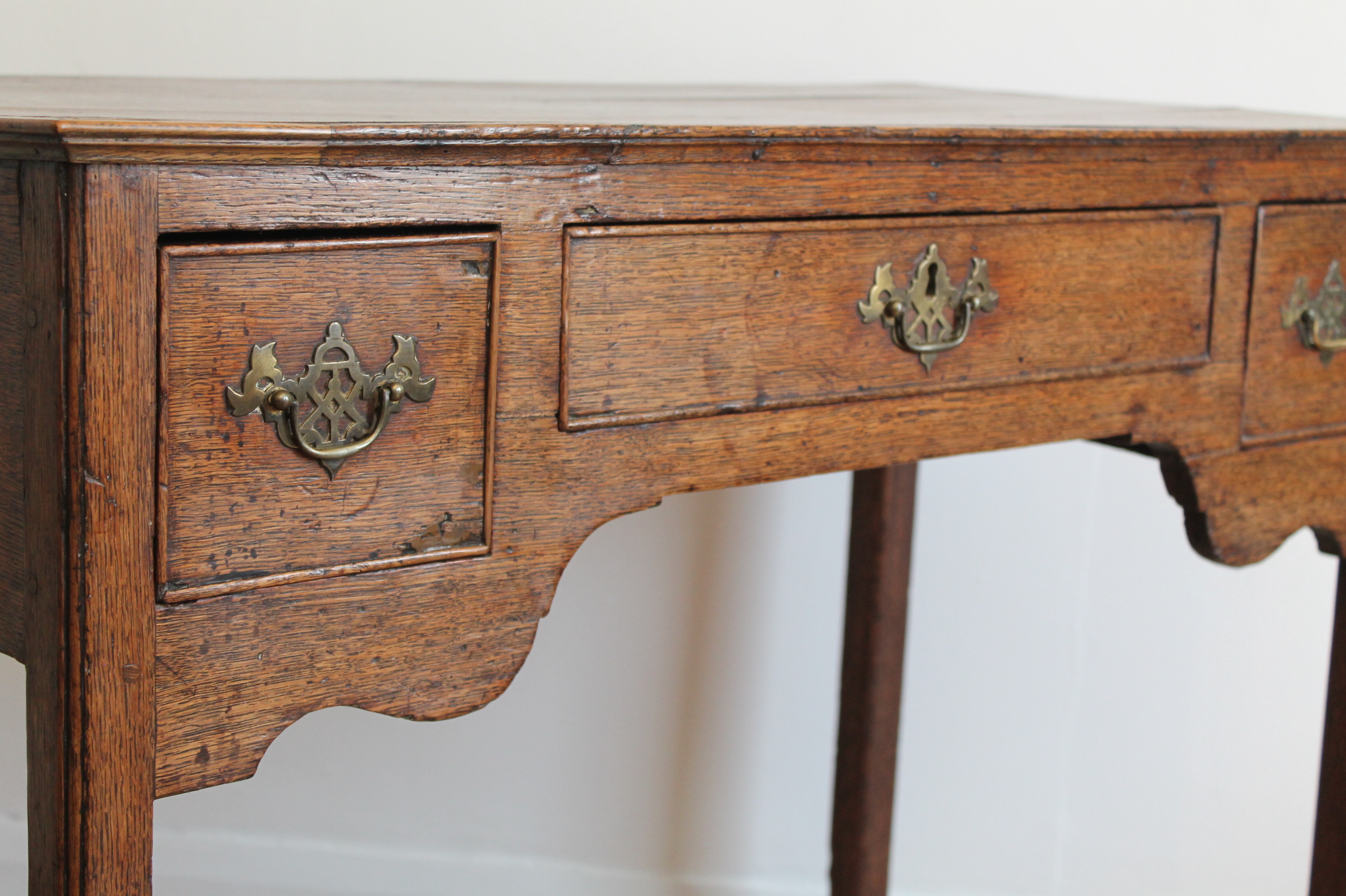 Antique Georgian period Oak Lowboy / desk