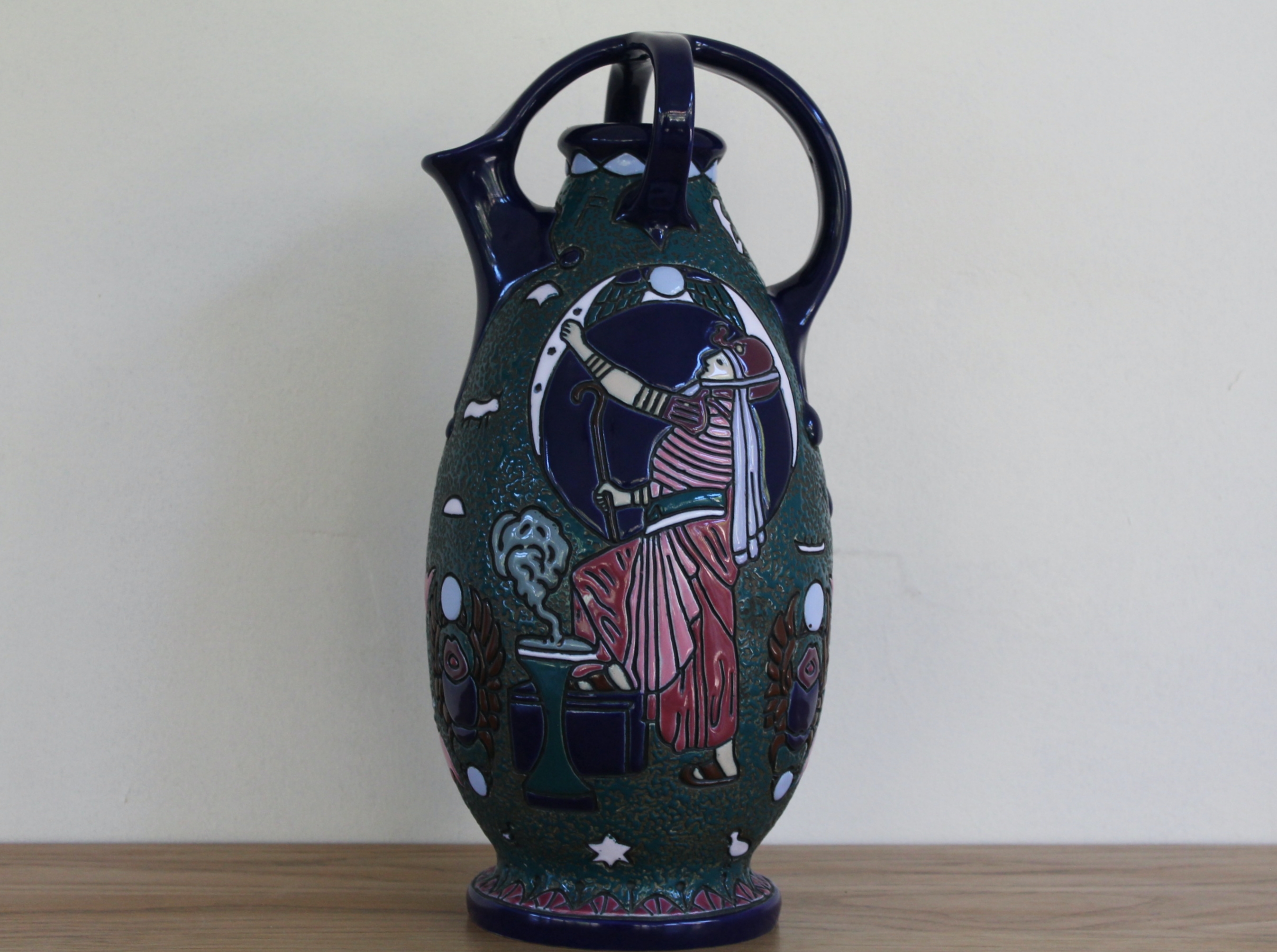 Art Deco Egyptian Revival Pitcher