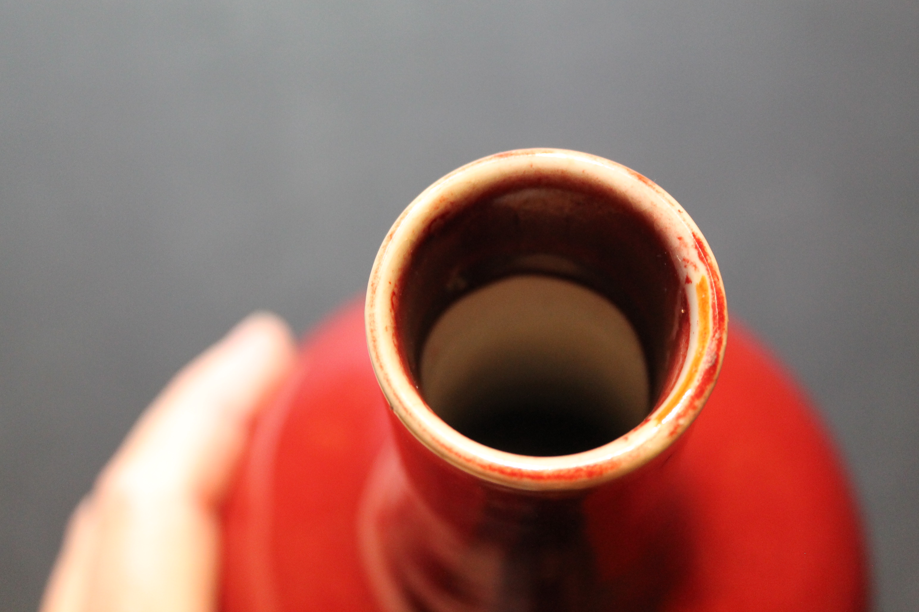 Chinese Copper Red Langyao bottle vase