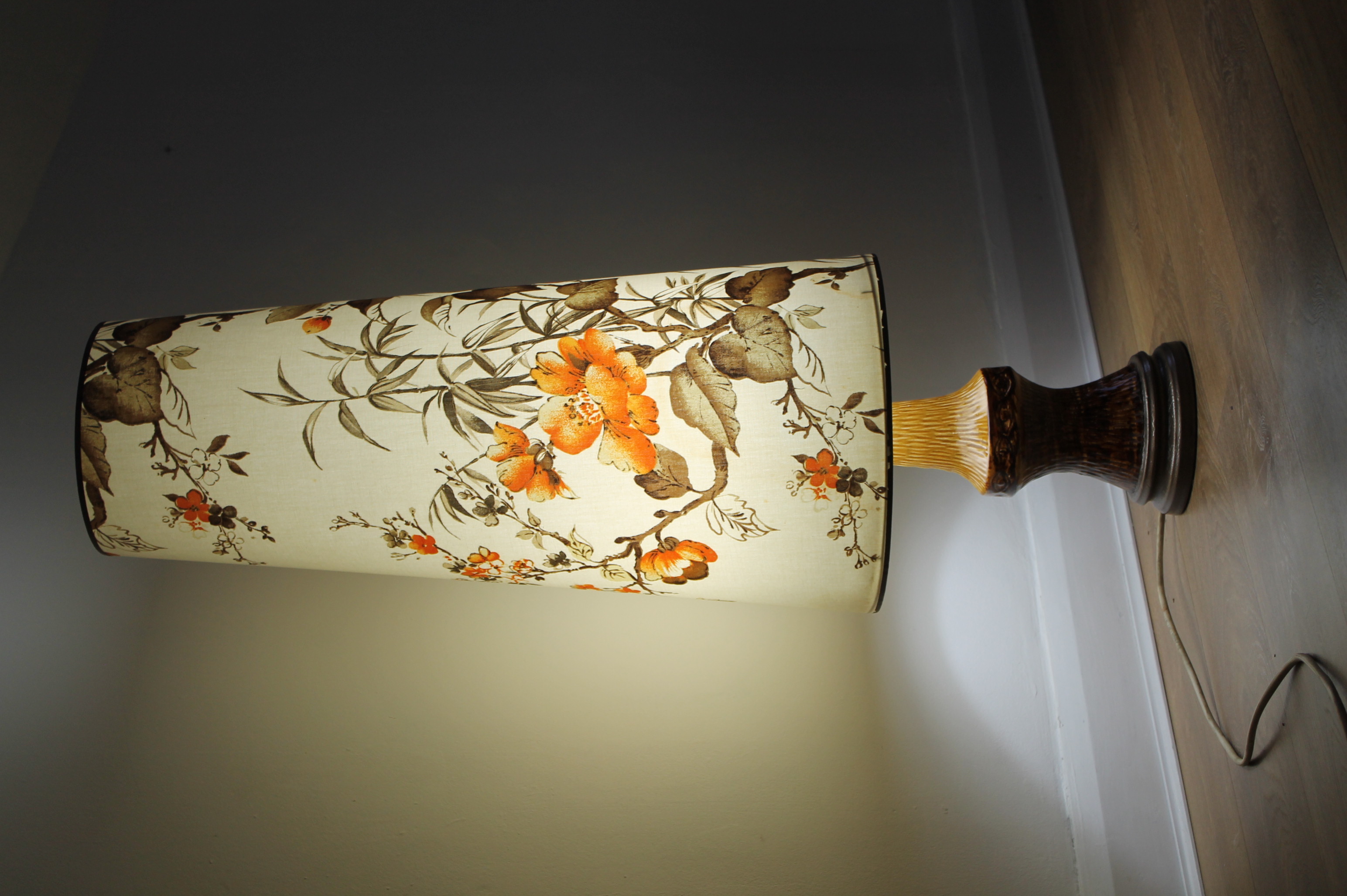 1970's Floor lamp shade
