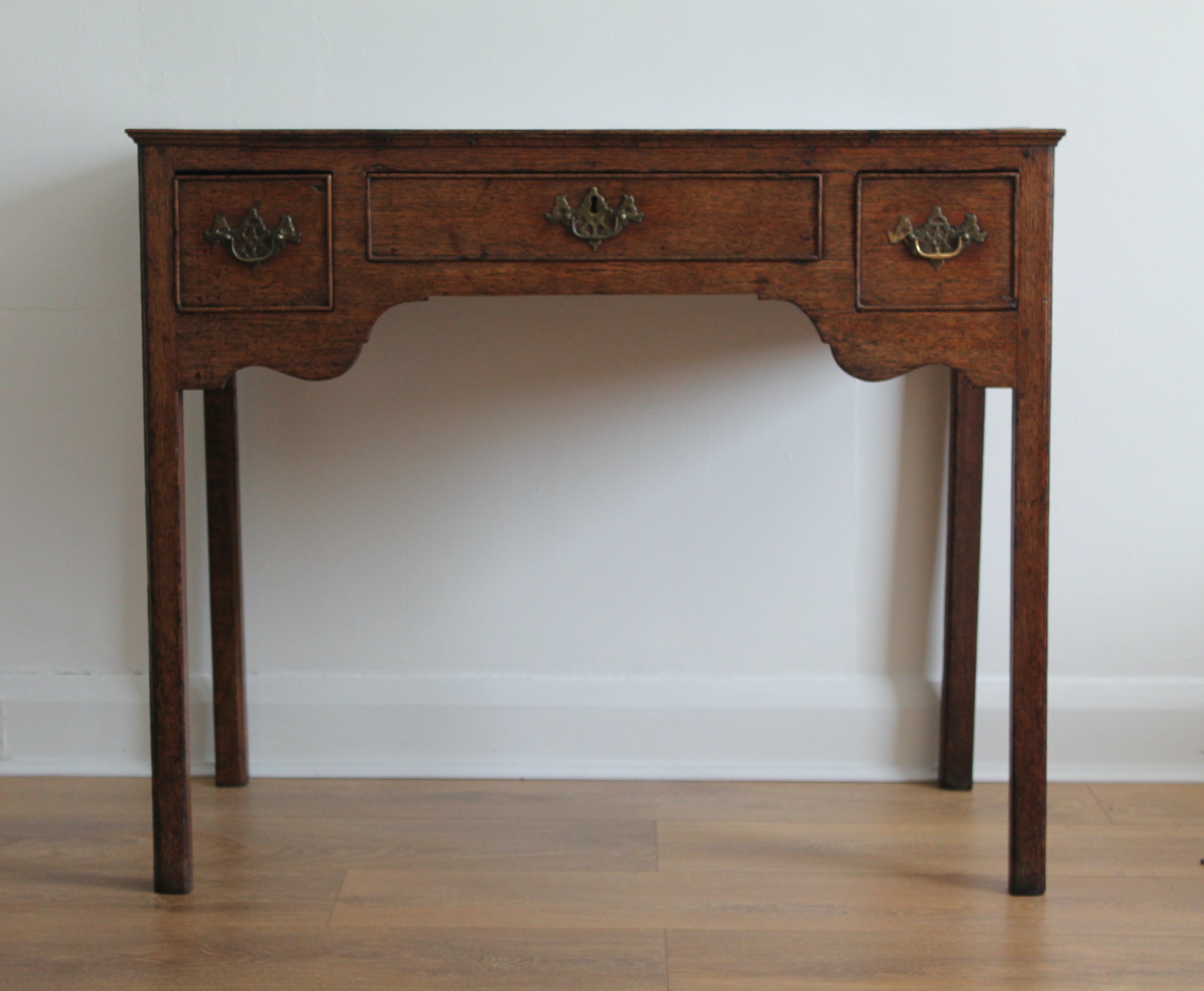 Antique Georgian period Oak Lowboy / desk