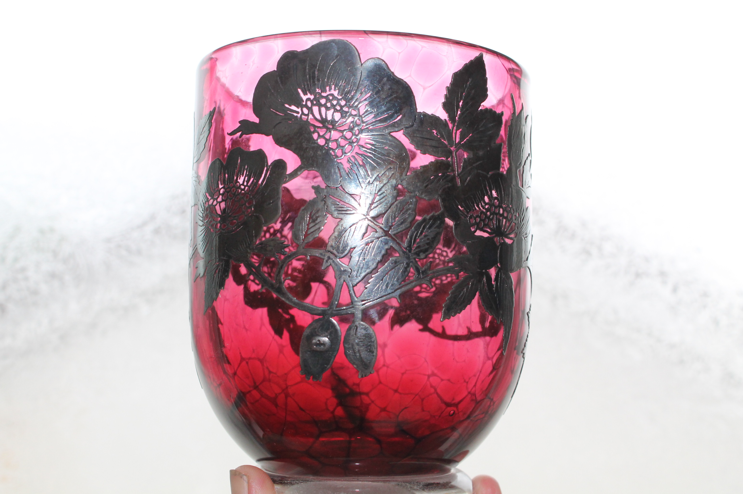 Welsh Laugharne Cranberry Glass Vase