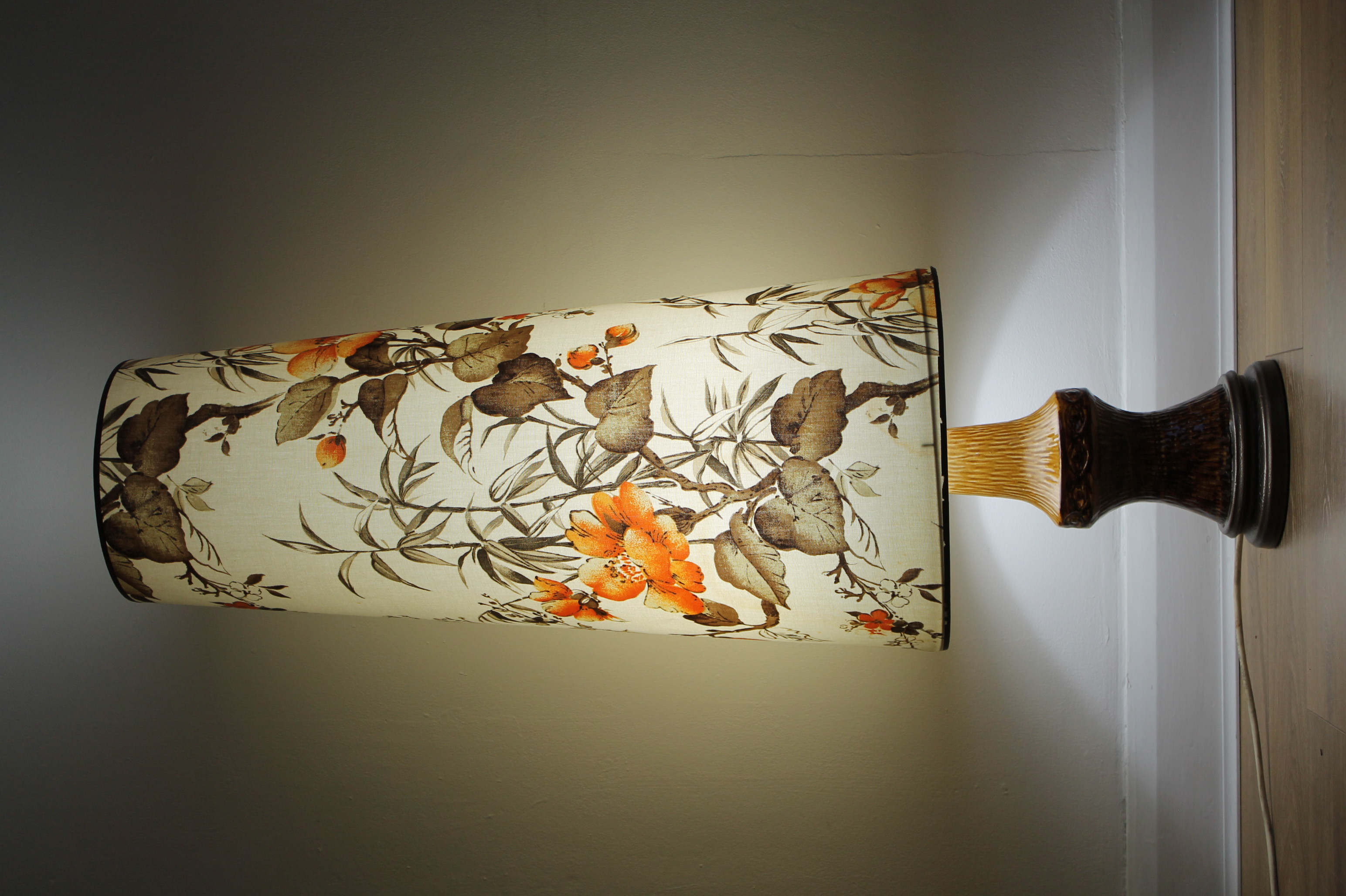 1970's Floor lamp shade