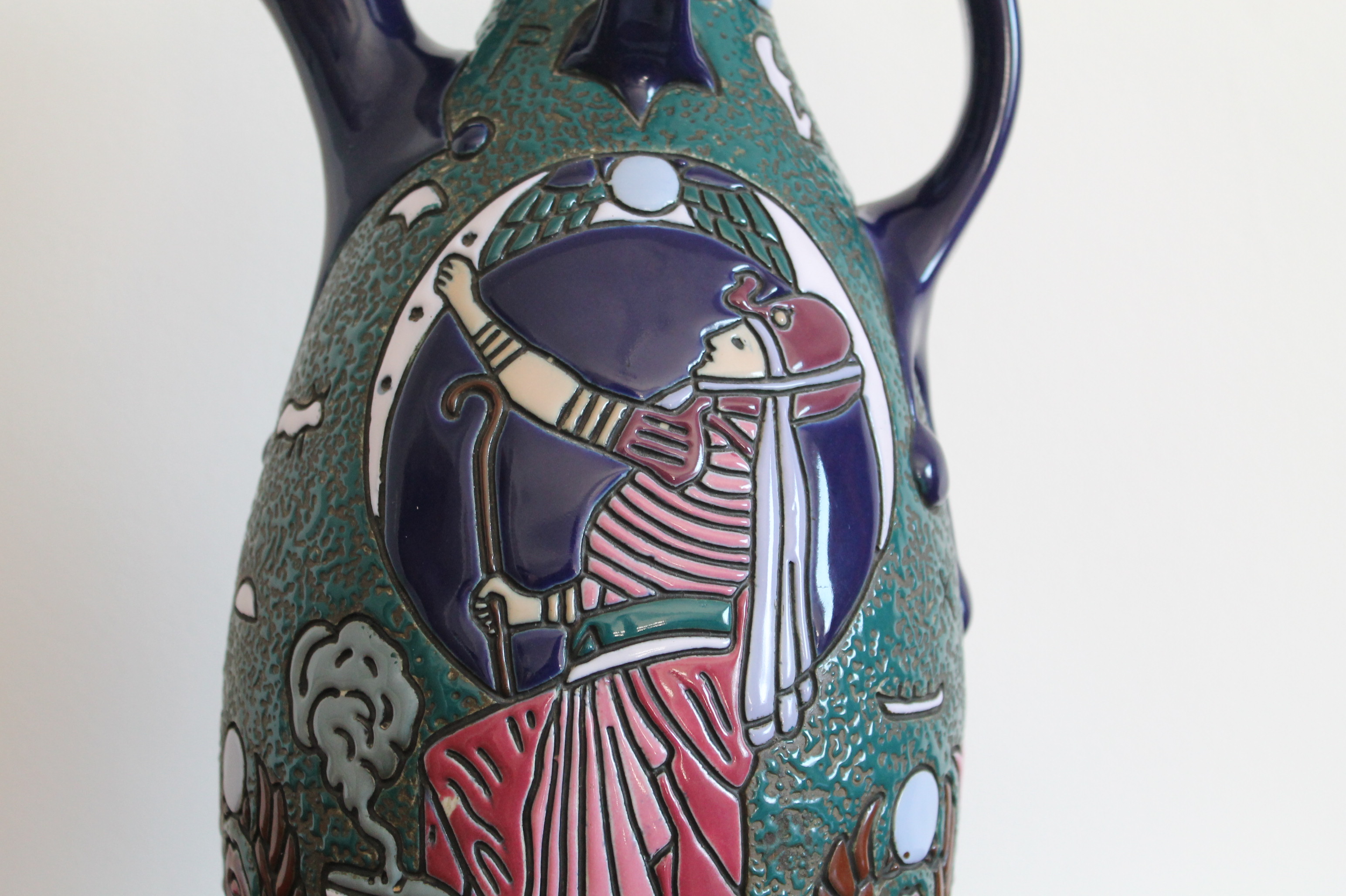Art Deco Egyptian Revival Pitcher