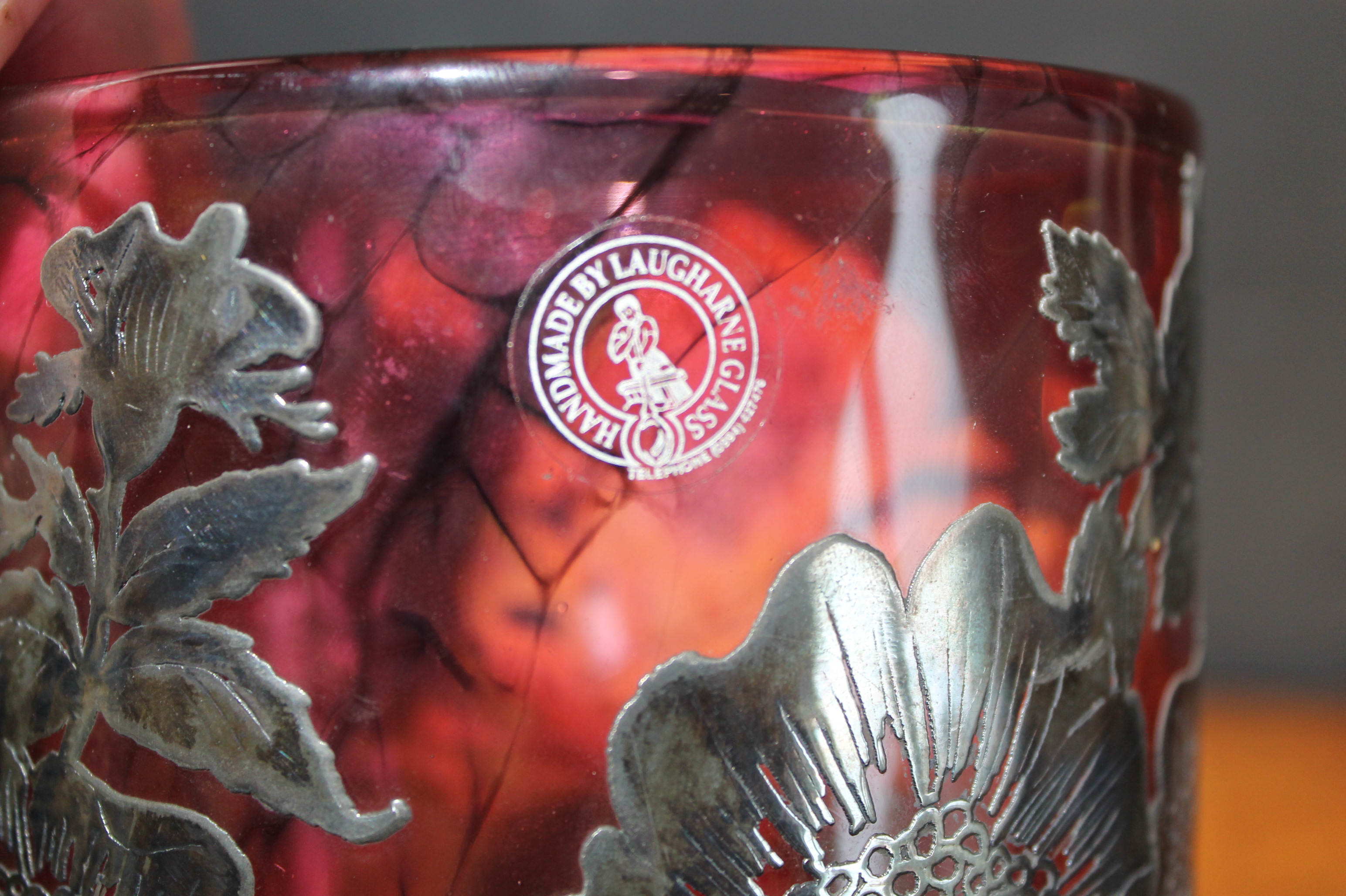Welsh Laugharne Cranberry Glass Vase