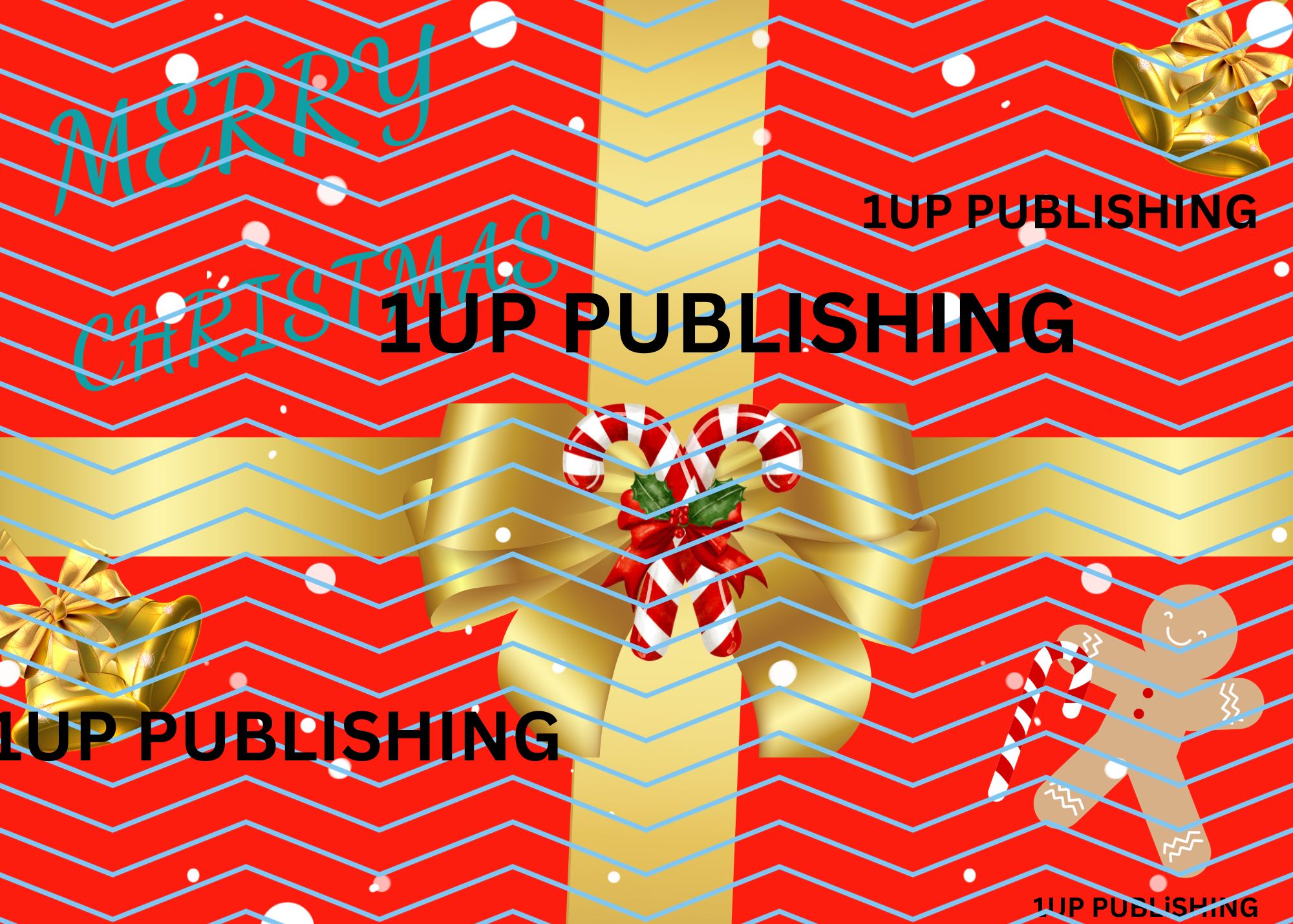 Merry Christmas Gold Bow